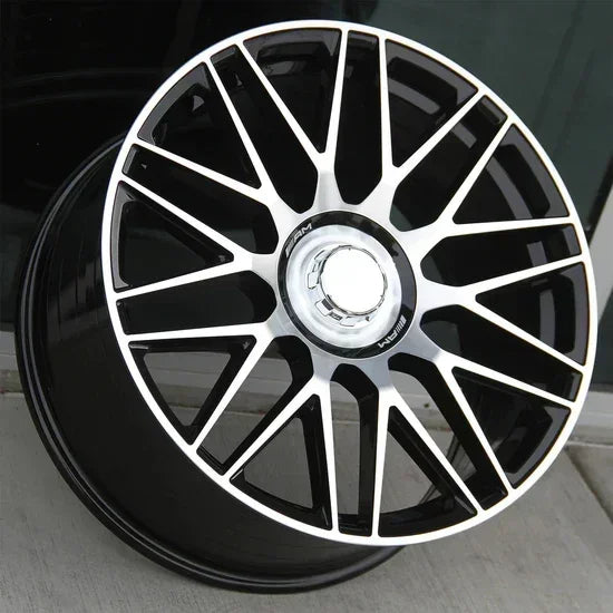 23x10"/23x11.5 AMG Style Black Machined Face Wheels - Fits Mercedes GLS Class (Forged) - Ultra Speed Wheel