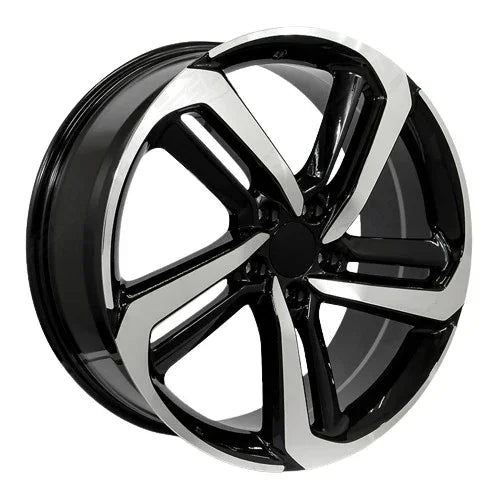 20" EXL Style Black Machined Face Wheels Fits Honda Accord EX LX Sport Coupe Sedan Civic EX LX SI Acura - Ultra Speed Wheel