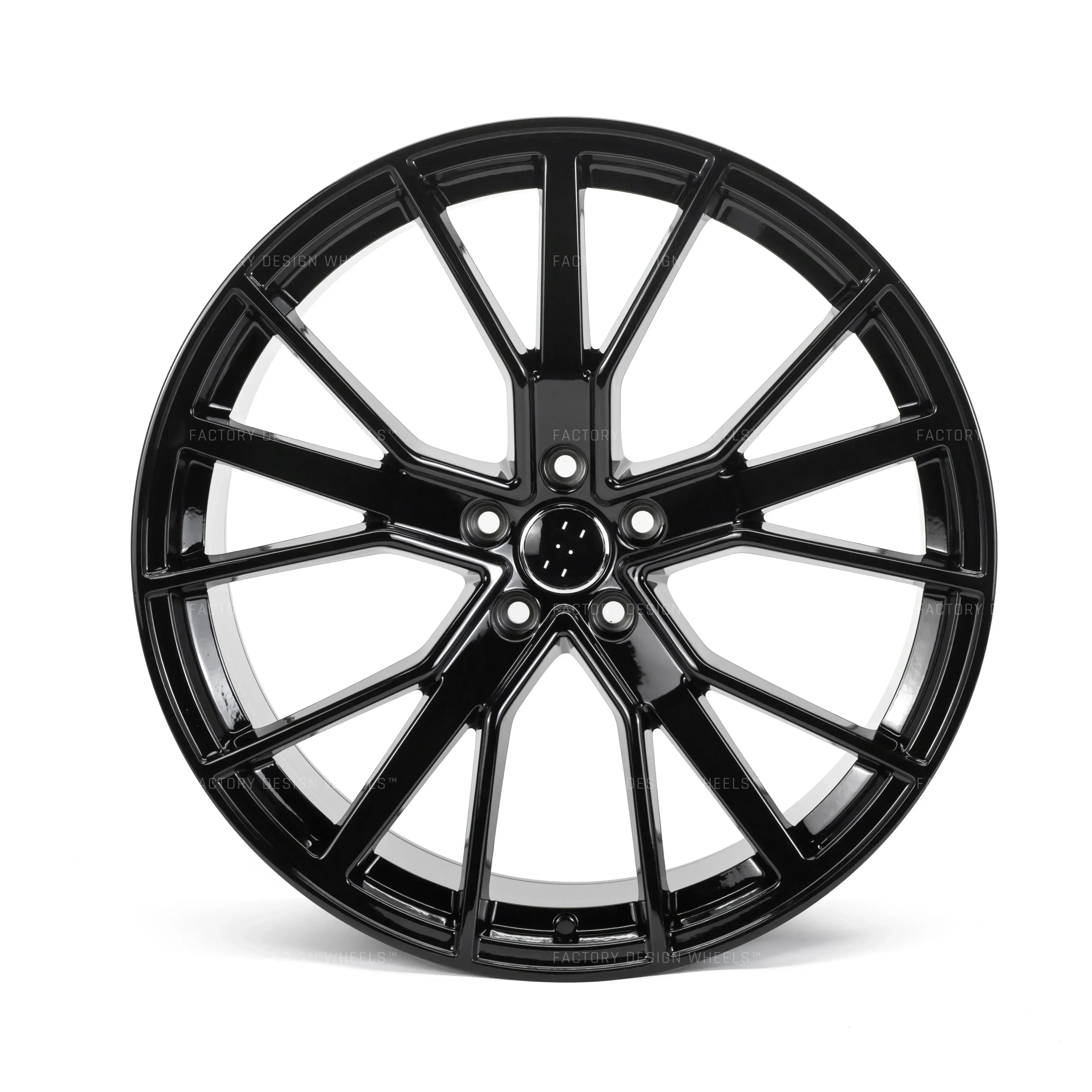 22x9.5" SQ7 Style Gloss Black Wheels - Fits Audi A6/A7/A8, Q7/Q8, E-Tron & S/RS Models - Ultra Speed Wheel