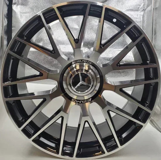 23x10"/23x11.5 AMG Style Black Machined Face Wheels - Fits Mercedes GLS Class (Forged) - Ultra Speed Wheel