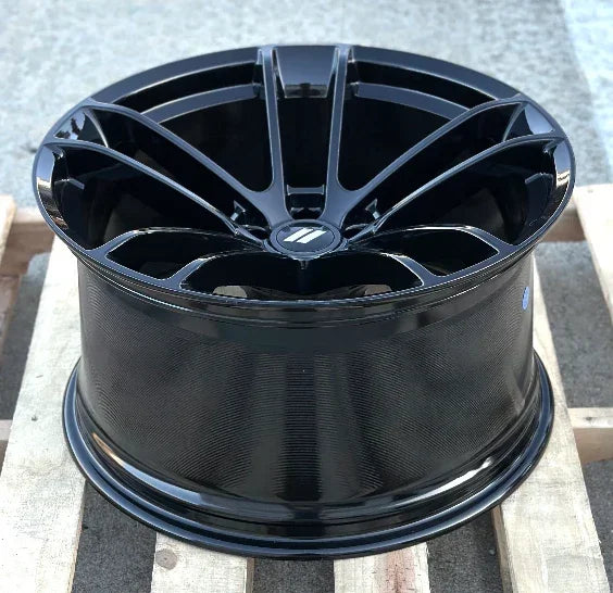 20x11" SRT Split Style Gloss Black Wheels - Fits Dodge Challenger & Charger Models (Wide Body) - Ultra Speed Wheel