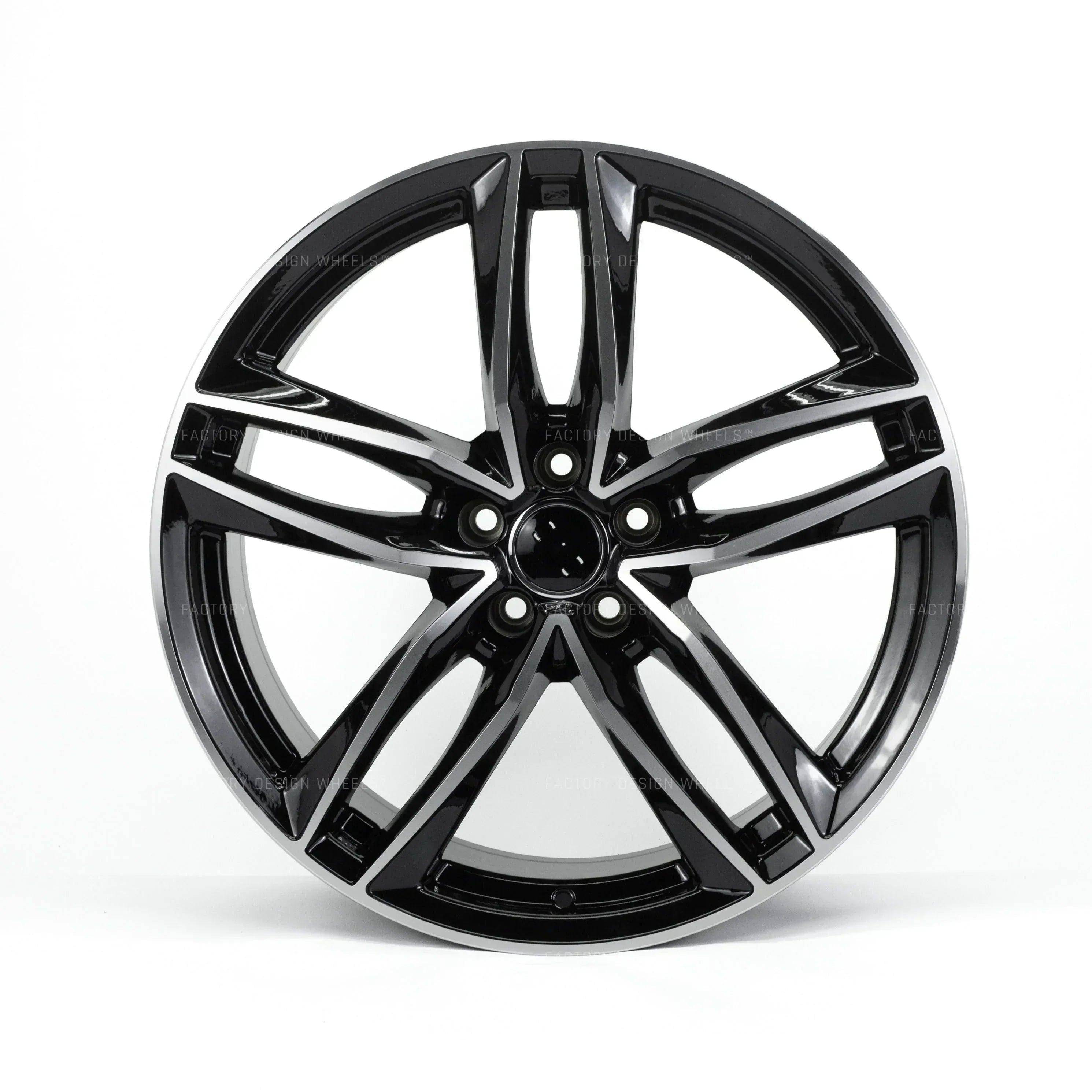20x9" S7 Style Black Machined Face Wheels - Fits Audi A3/A4/A5/A6/A7/A8, Q5/Q7/Q8, E-Tron & S/RS Models - Ultra Speed Wheel