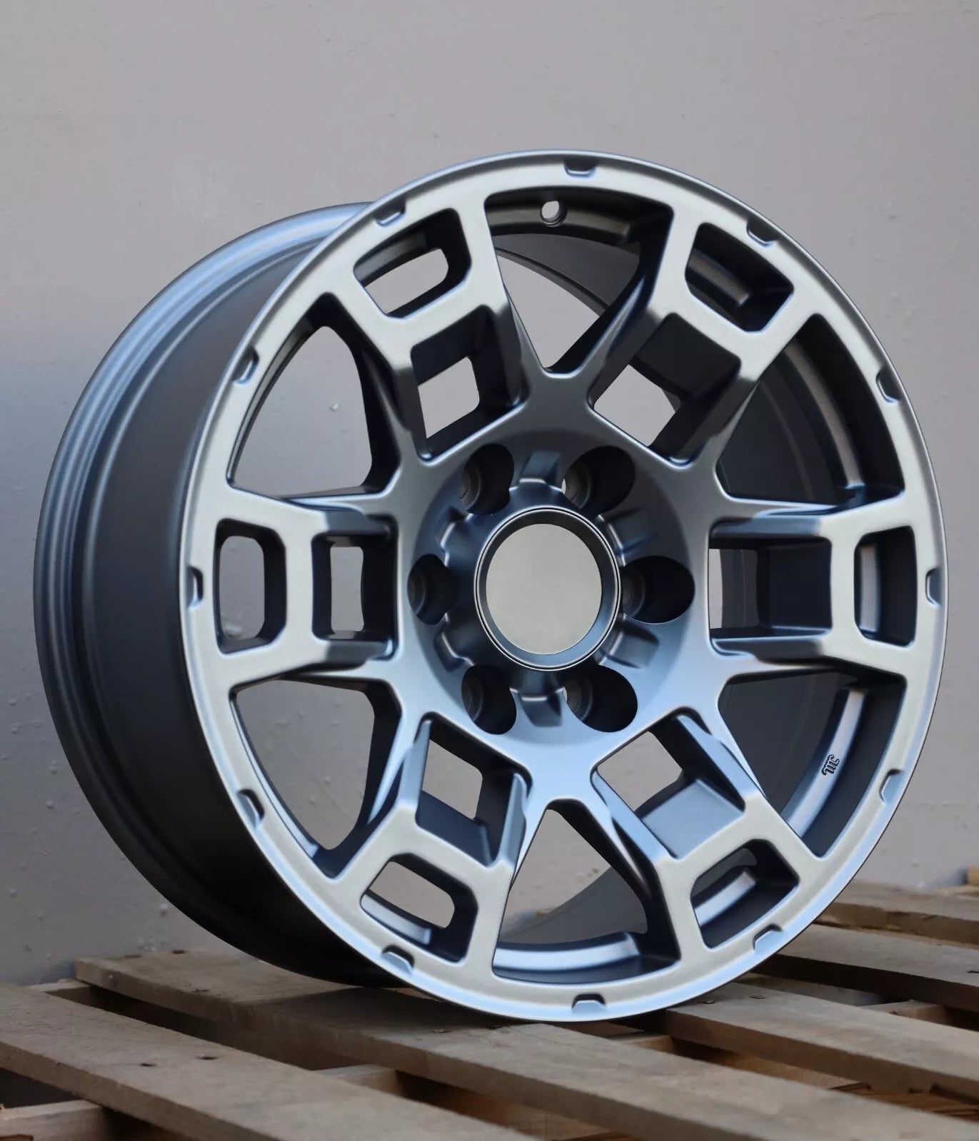 17x9(+0mm)" 2021 Pro Style Matte Gunmetal Wheels - Fits Toyota TRD Tacoma, 4Runner, FJ Cruiser, Sequoia, Tundra, Lexus GX460/GX470