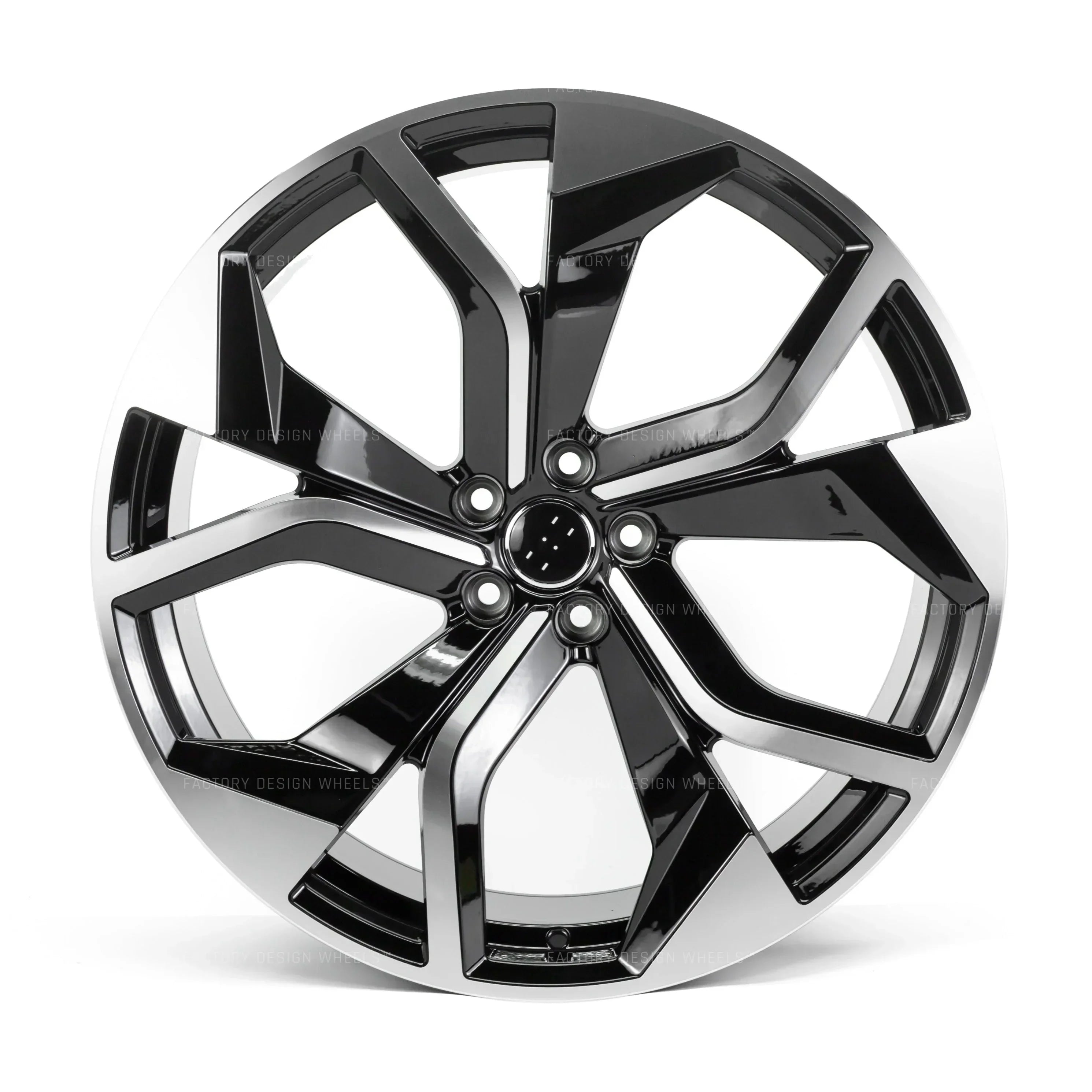 20x9" RSQ8 Style Black Machined Face Wheels - Fits Audi A3/A4/A5/A6/A7/A8, Q5/Q7/Q8, E-Tron & S/RS Models - Ultra Speed Wheel