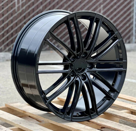 22x10" GTS Coupe Style Gloss Black Wheels - Fit Porsche Cayenne