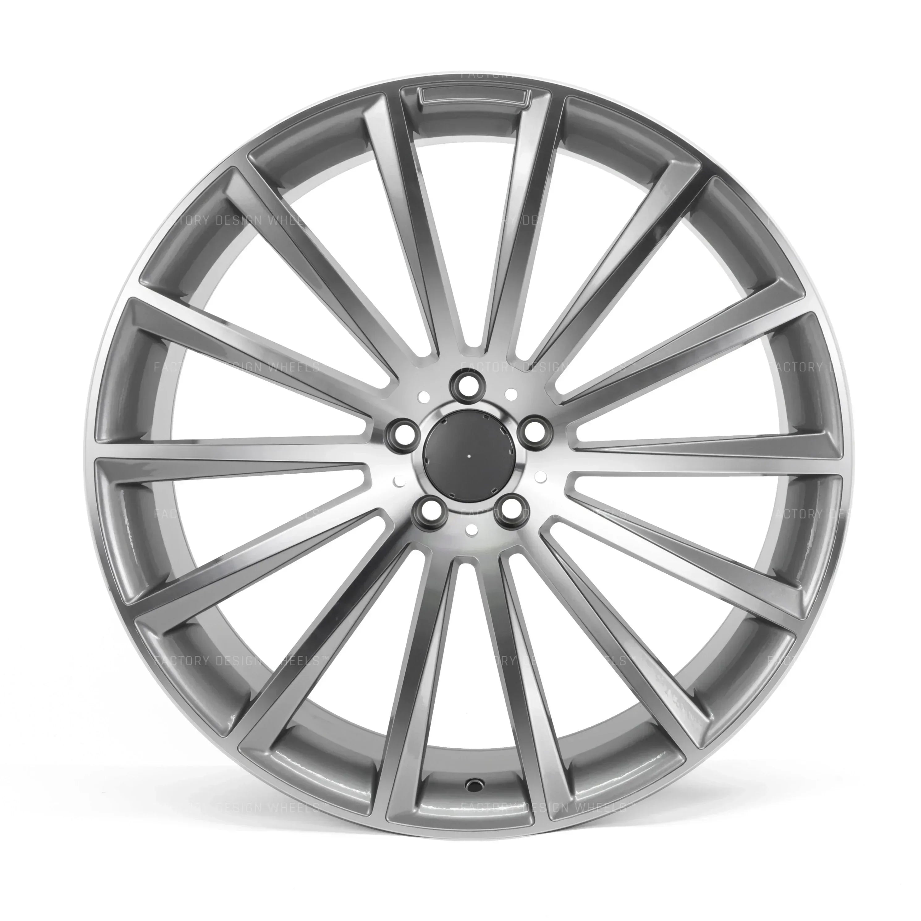 20x8.5"/20x9.5" AMG Multispoke Style Gunmetal Machined Face Wheels - Fits Mercedes C, E, S, CLS Class - Ultra Speed Wheel