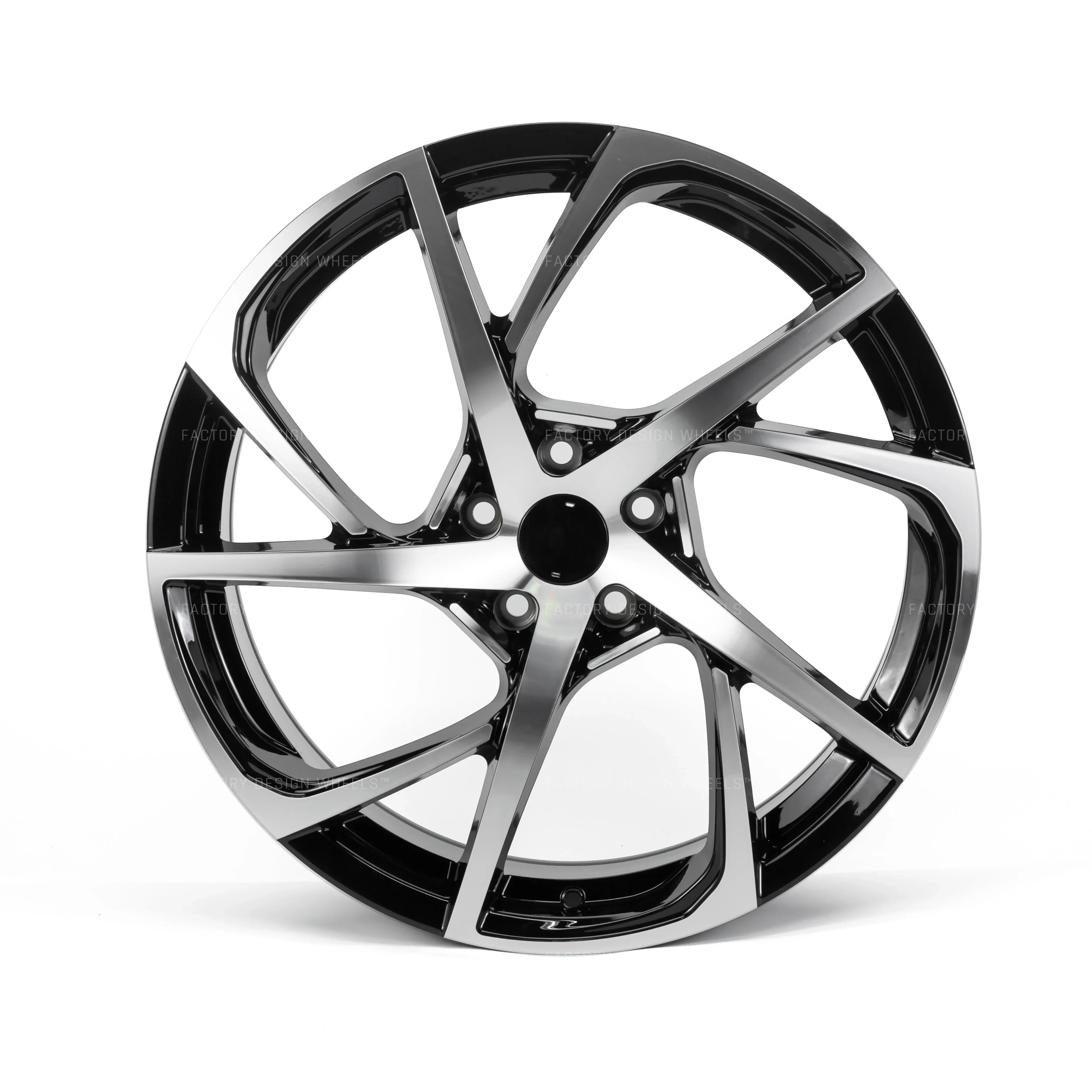 20" HSX Style Black Machined Face Wheels Fit Honda Accord EX LX Sport Coupe Sedan, Civic EX LX SI, Acura TSX - Ultra Speed Wheel