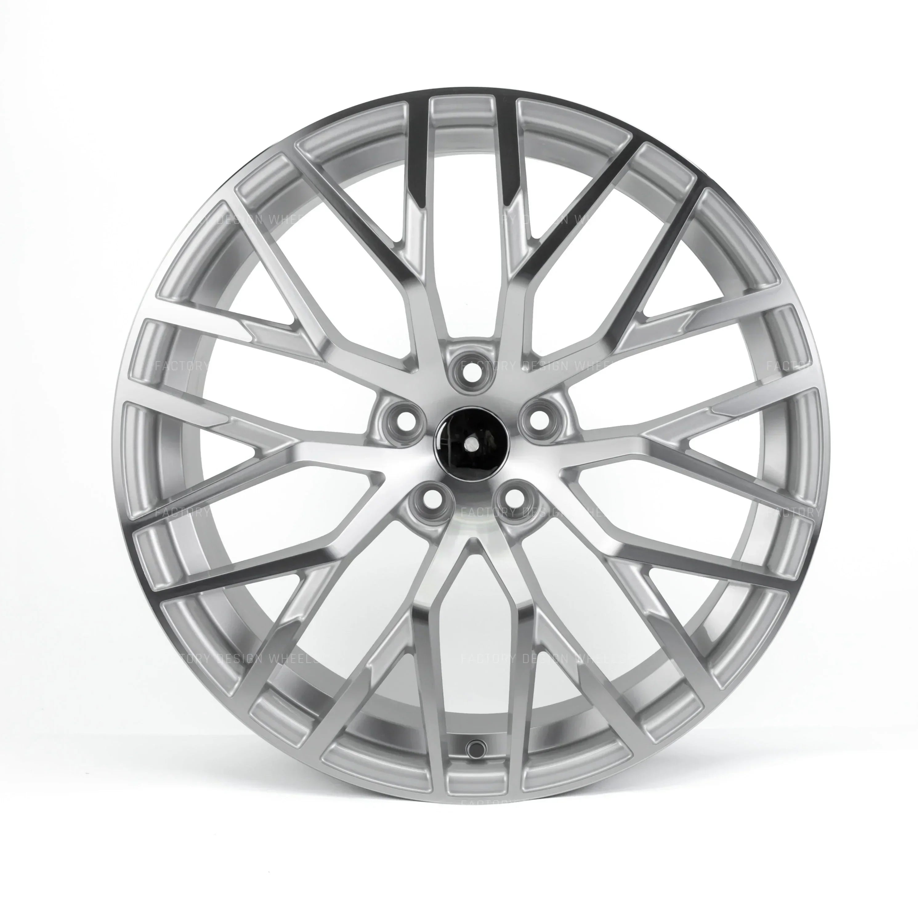 20x9" R8 Style Sliver Machined Face Wheels - Fits Audi A3/A4/A5/A6/A7/A8, Q5/Q7/Q8, E-Tron & S/RS Models - Ultra Speed Wheel