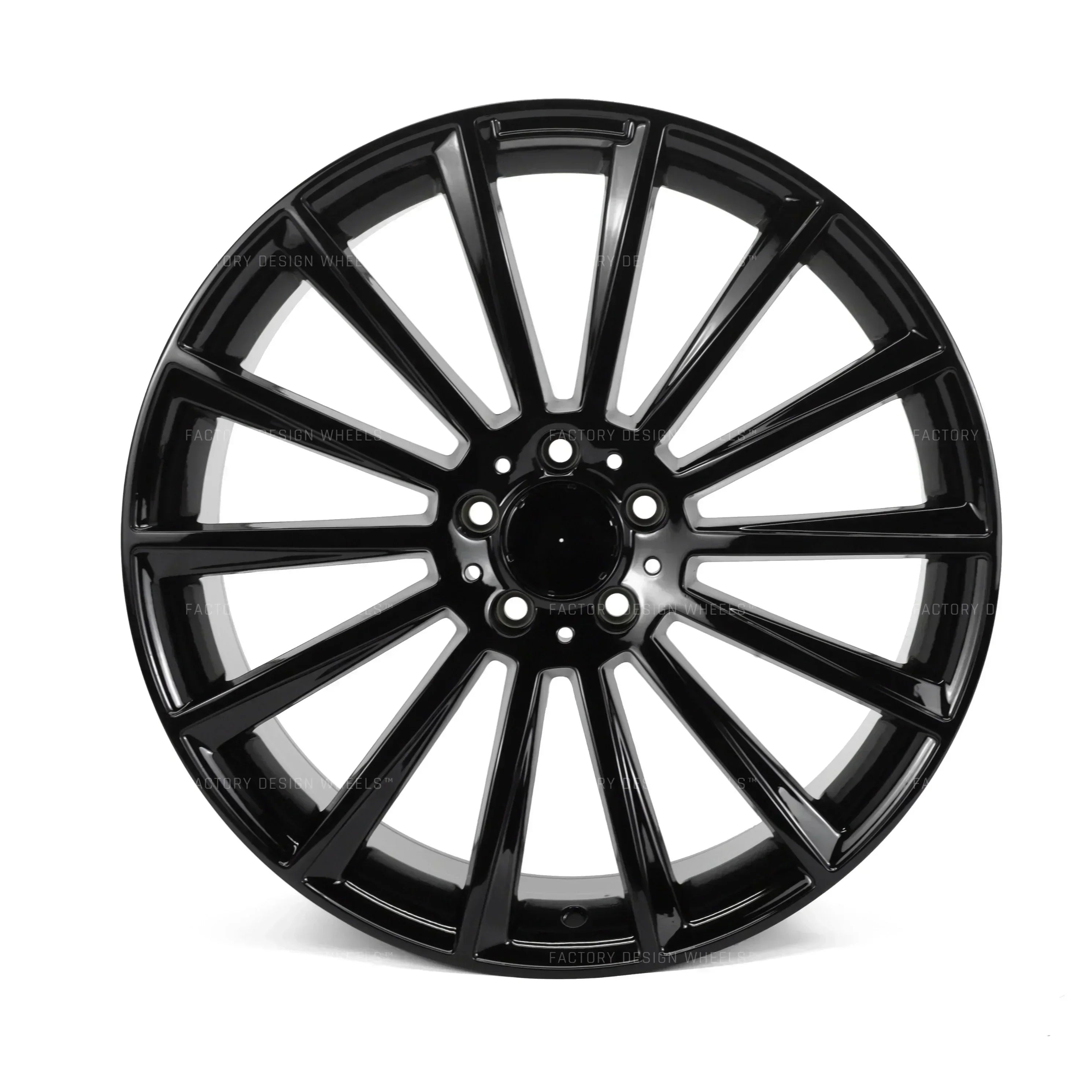 22x10" AMG Multispoke Style Gloss Black Wheels - Fits Mercedes GL, GLS Class - Ultra Speed Wheel