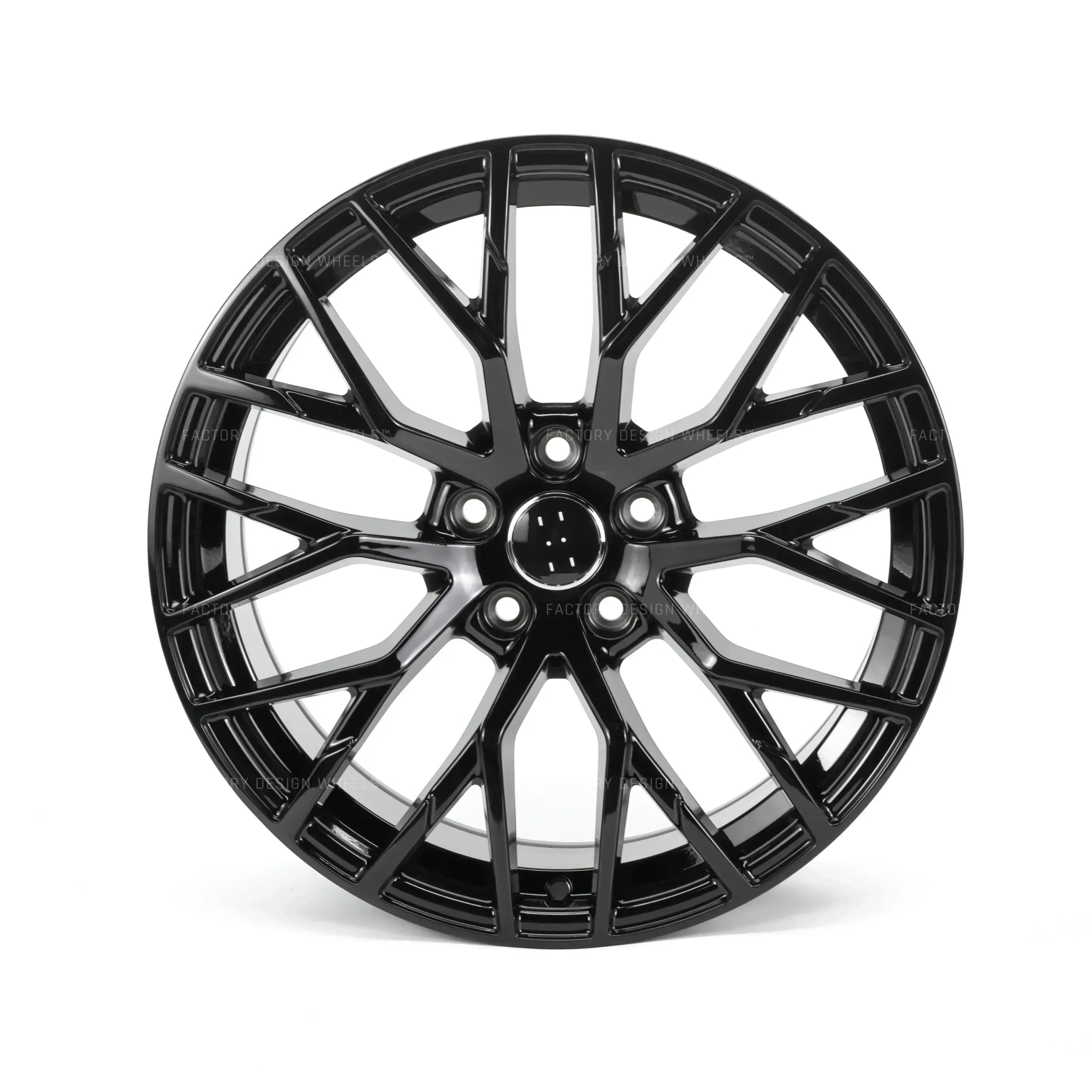 22x9.5" R8 Style Gloss Black Wheels - Fits Audi A6/A7/A8, Q7/Q8, E-Tron & S/RS Models - Ultra Speed Wheel