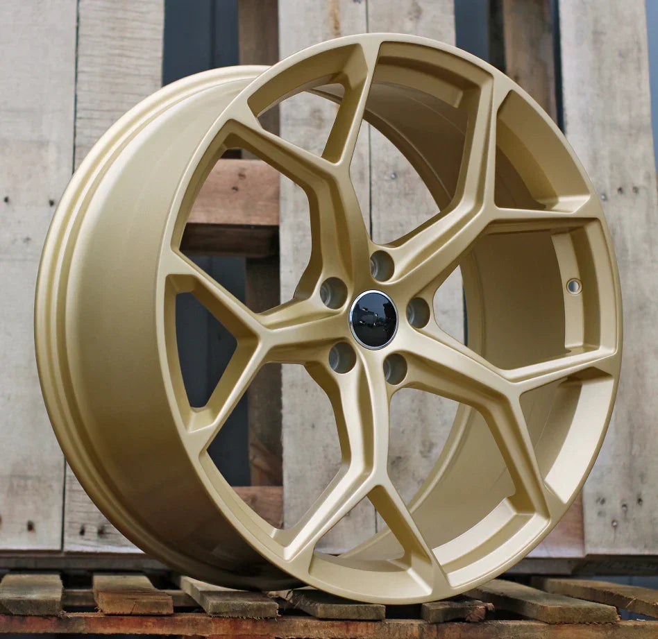20x9" Performance Style Gold Wheels - Fits Audi A3/A4/A5/A6/A7/A8, Q5/Q7/Q8, E-Tron & S/RS Models - Ultra Speed Wheel