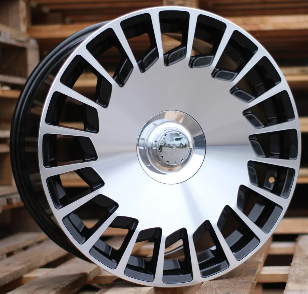 20x8.5"/20x9.5" Maybach Style Black Machined Face Wheels - Fits Mercedes C, E, S, GLC, CLS Class - Ultra Speed Wheel