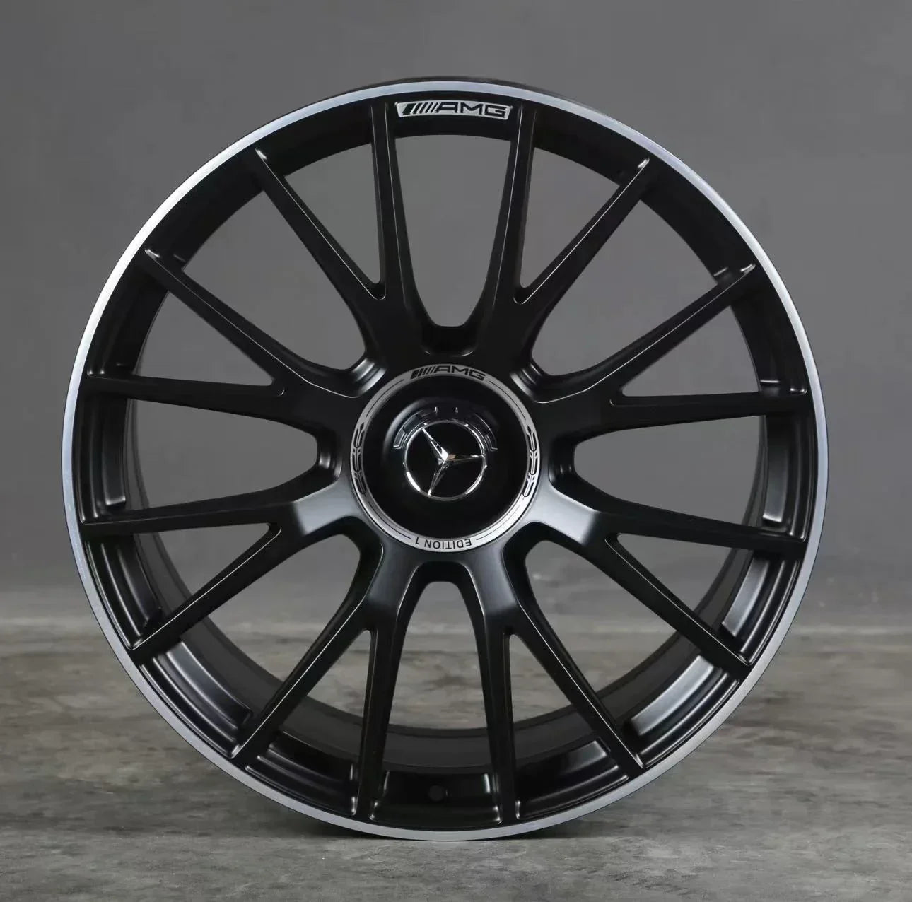 20x8.5"/20x9.5" AMG Style Black Machined Lip Wheels - Fits Mercedes C, E, S, GLC, CLS Class - Ultra Speed Wheel