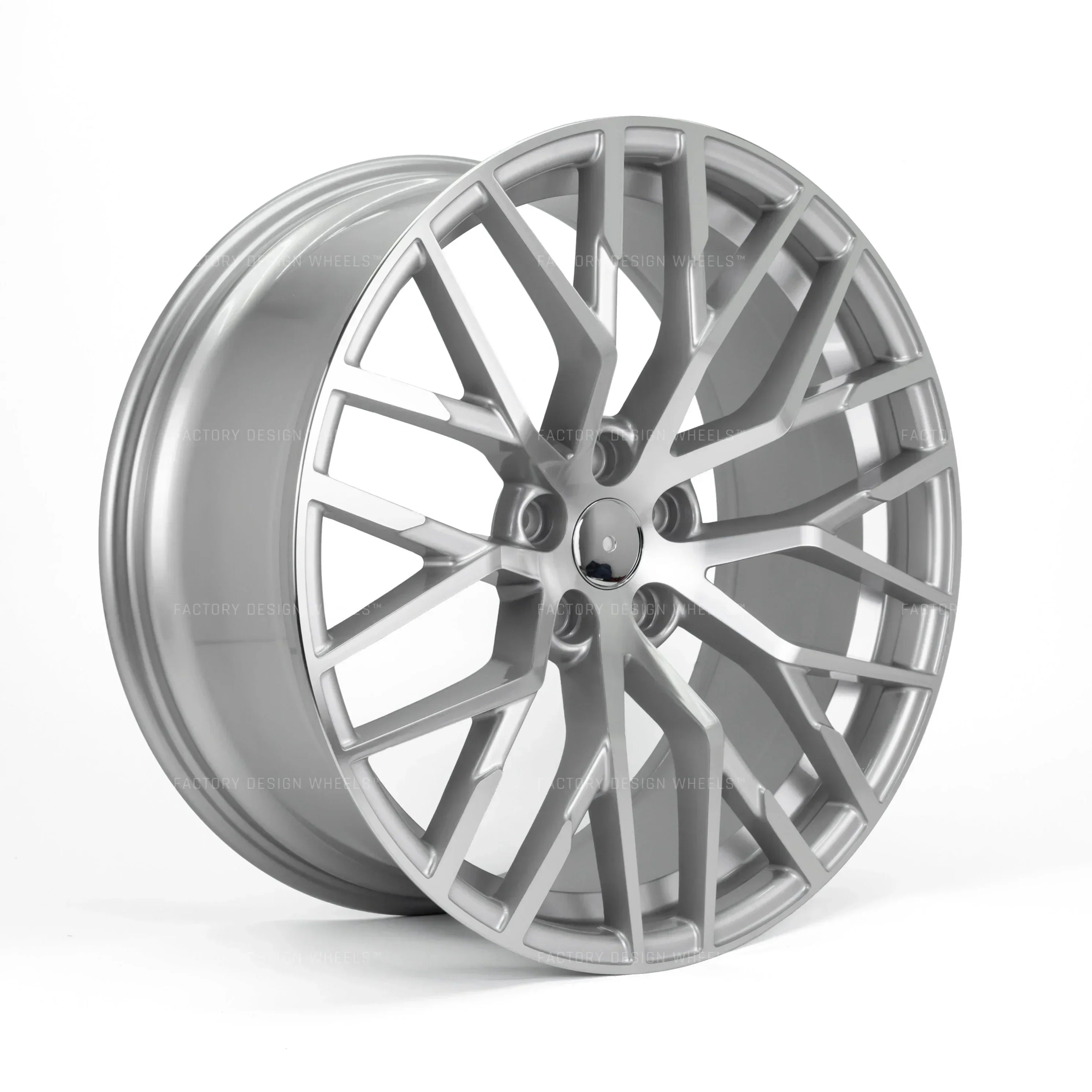 20x9" R8 Style Sliver Machined Face Wheels - Fits Audi A3/A4/A5/A6/A7/A8, Q5/Q7/Q8, E-Tron & S/RS Models - Ultra Speed Wheel