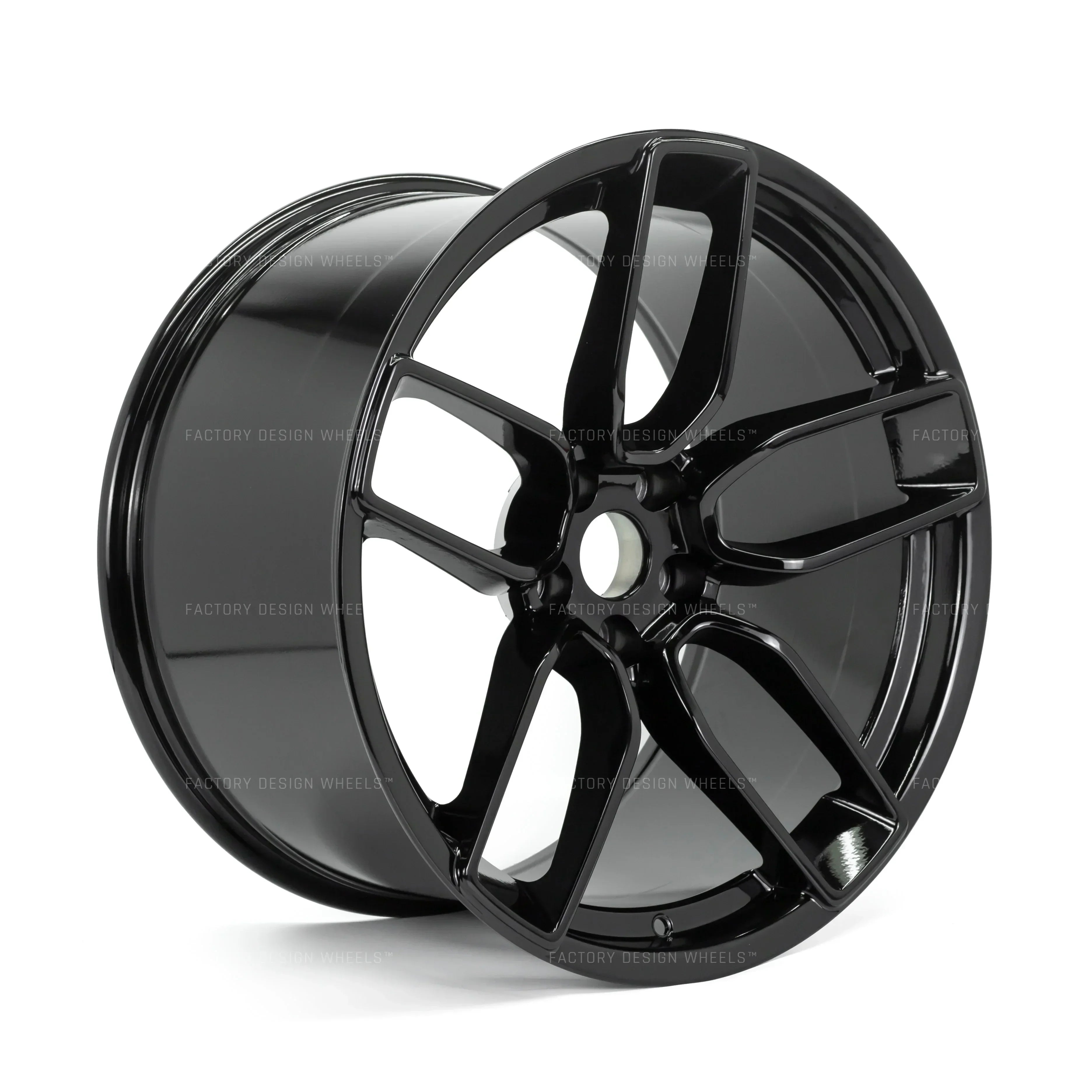 20x11" Hellcat Style Gloss Black Wheels - Fits Dodge Challenger & Charger Models (Wide Body) - Ultra Speed Wheel