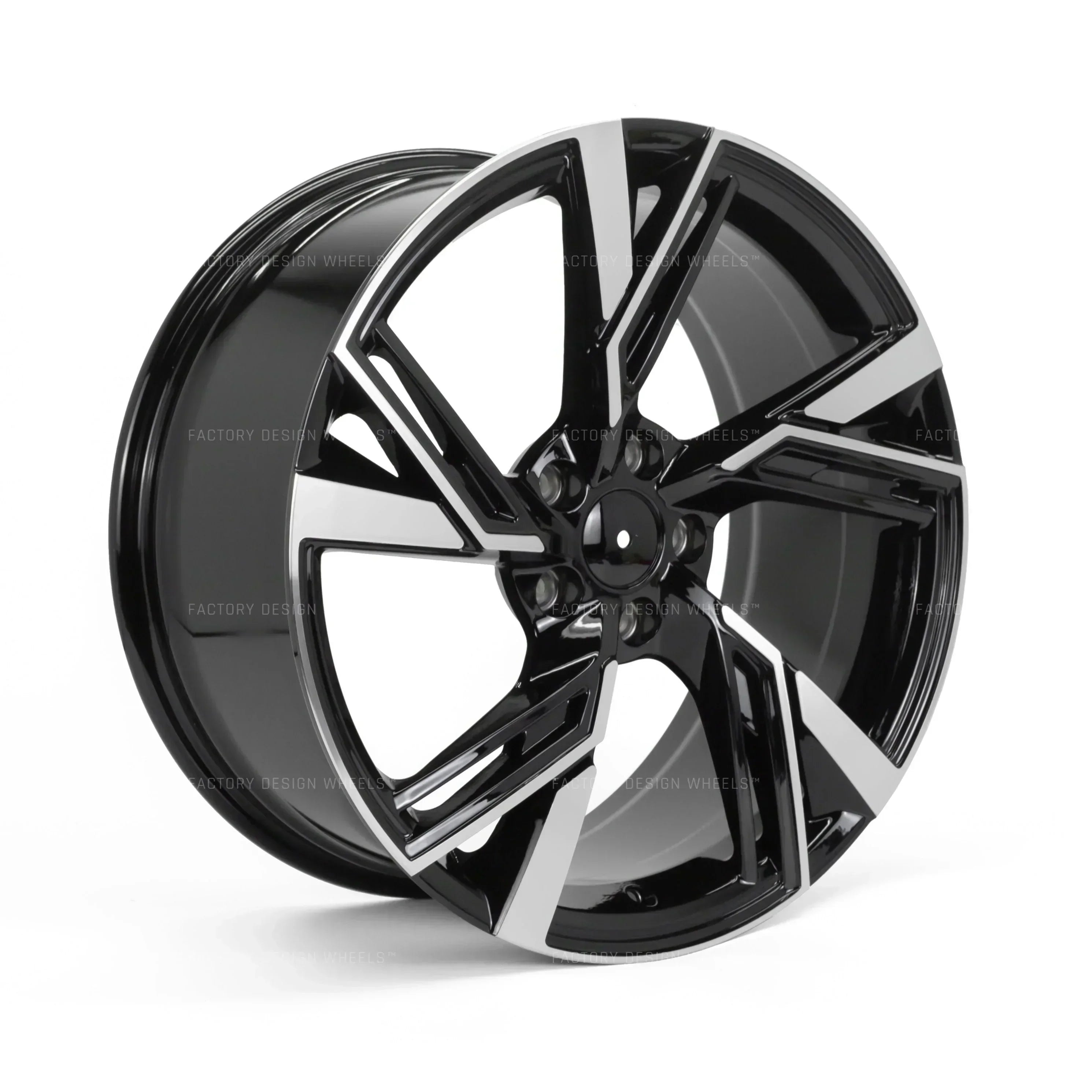 20x9" RS6 Style Black Machined Face Wheels - Fits Audi A3/A4/A5/A6/A7/A8, Q5/Q7/Q8, E-Tron & S/RS Models - Ultra Speed Wheel