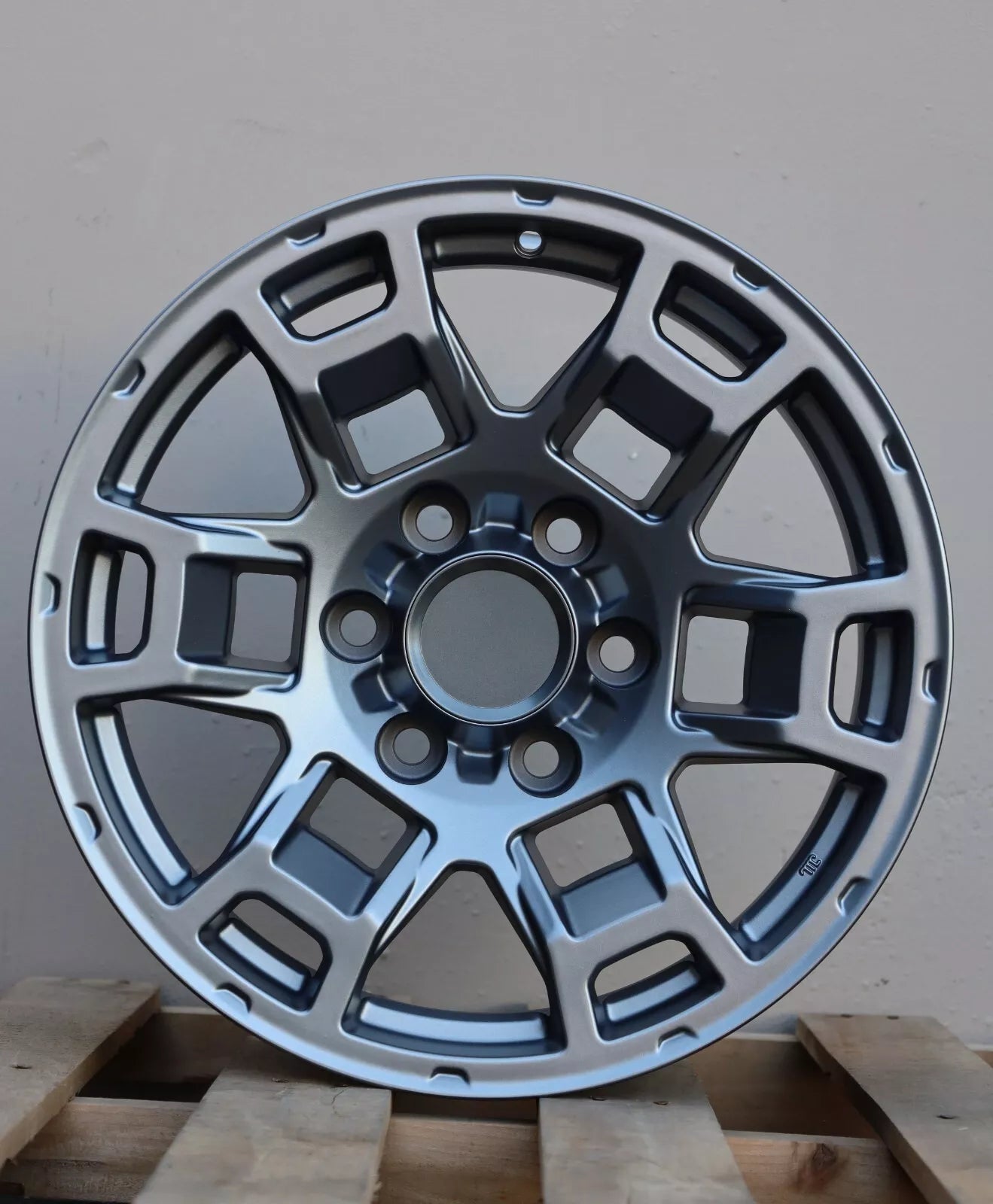 17x9(+0mm)" 2021 Pro Style Matte Gunmetal Wheels - Fits Toyota TRD Tacoma, 4Runner, FJ Cruiser, Sequoia, Tundra, Lexus GX460/GX470