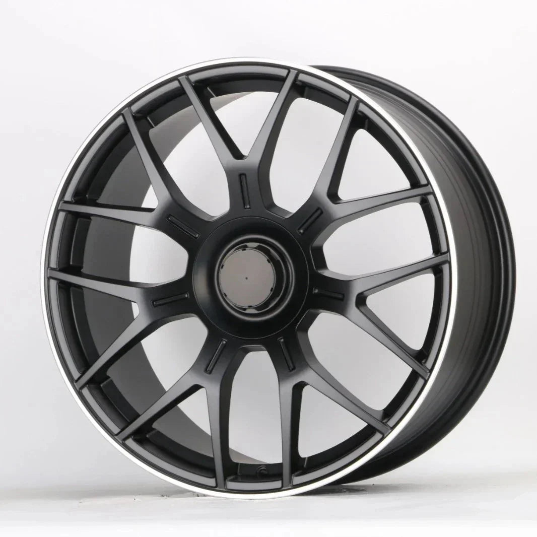 20x8.5"/20x9.5" AMG Style Stain Black Machined Lip Wheels - Fits Mercedes C, E, S, CLS Class - Ultra Speed Wheel