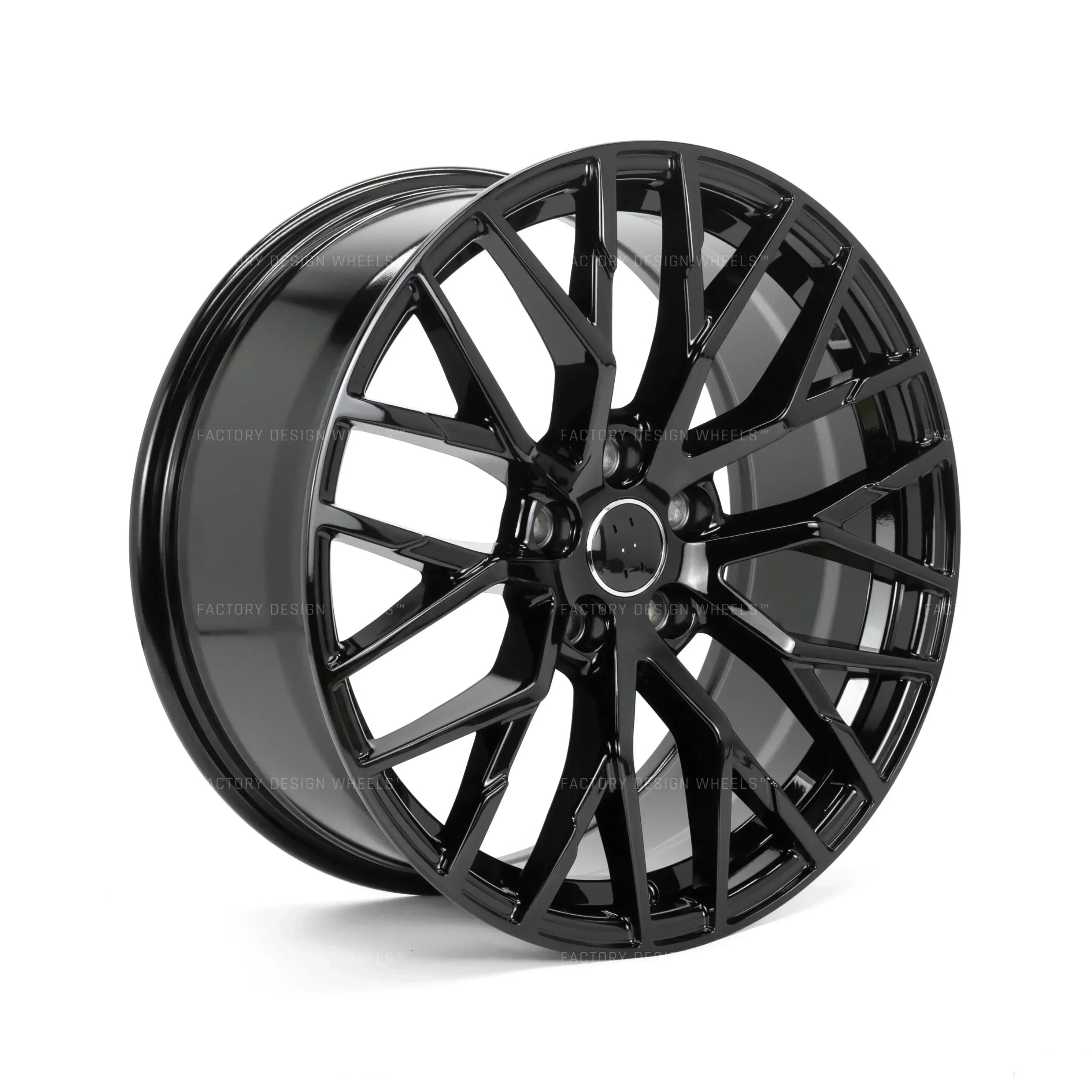 22x9.5" R8 Style Gloss Black Wheels - Fits Audi A6/A7/A8, Q7/Q8, E-Tron & S/RS Models - Ultra Speed Wheel