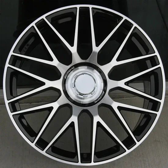 23x10"/23x11.5 AMG Style Black Machined Face Wheels - Fits Mercedes GLS Class (Forged) - Ultra Speed Wheel
