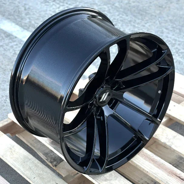 20x11" SRT Split Style Gloss Black Wheels - Fits Dodge Challenger & Charger Models (Wide Body) - Ultra Speed Wheel