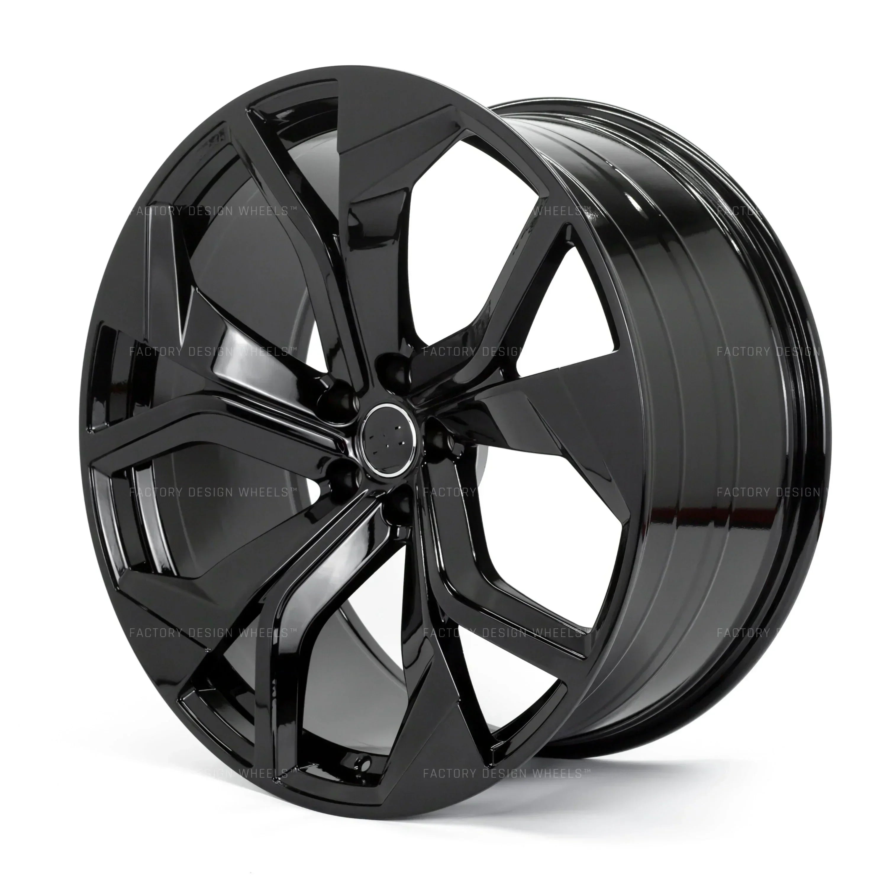 20x9" RSQ8 Style Gloss Black Wheels - Fits Audi A3/A4/A5/A6/A7/A8, Q5/Q7/Q8, E-Tron & S/RS Models - Ultra Speed Wheel