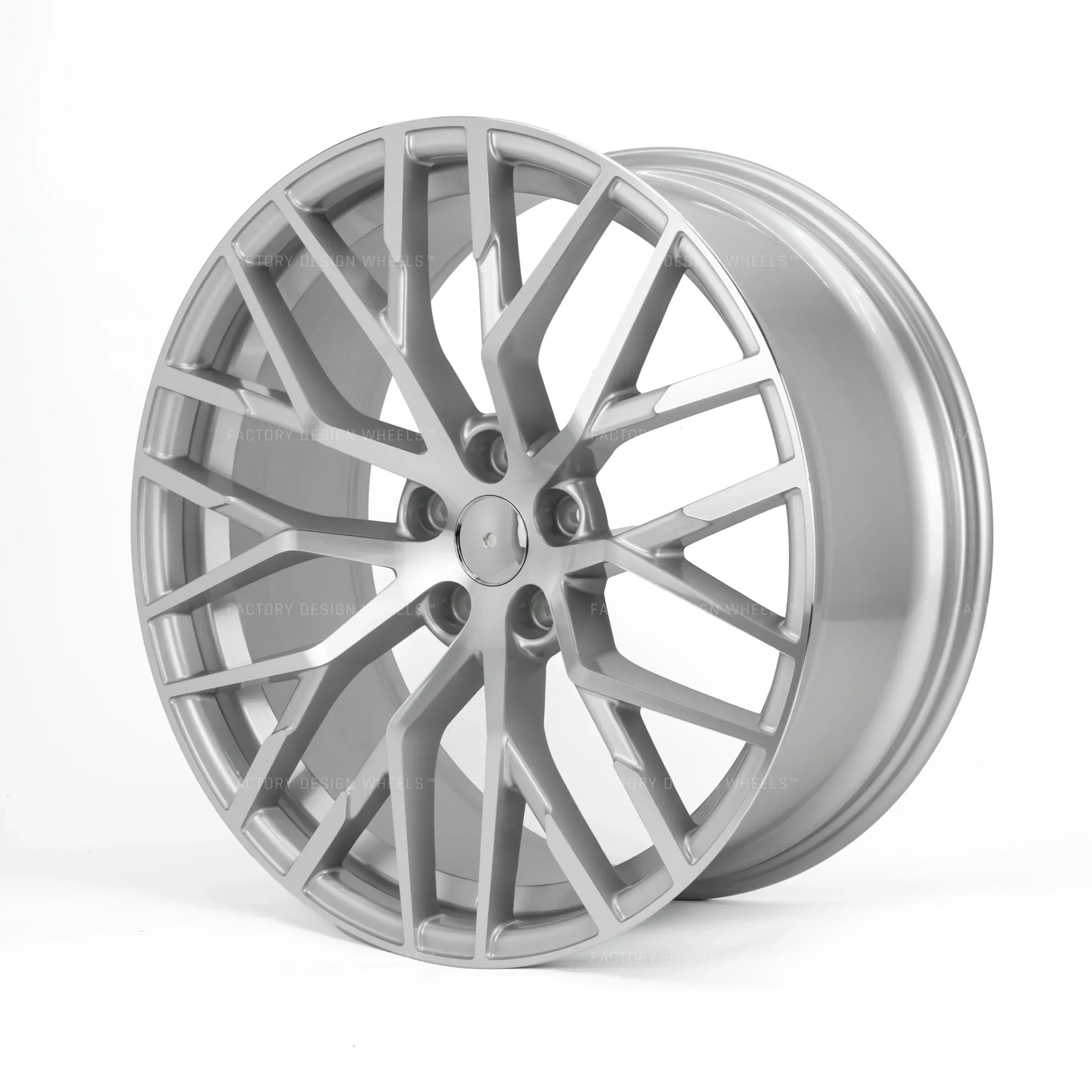 20x9" R8 Style Sliver Machined Face Wheels - Fits Audi A3/A4/A5/A6/A7/A8, Q5/Q7/Q8, E-Tron & S/RS Models - Ultra Speed Wheel