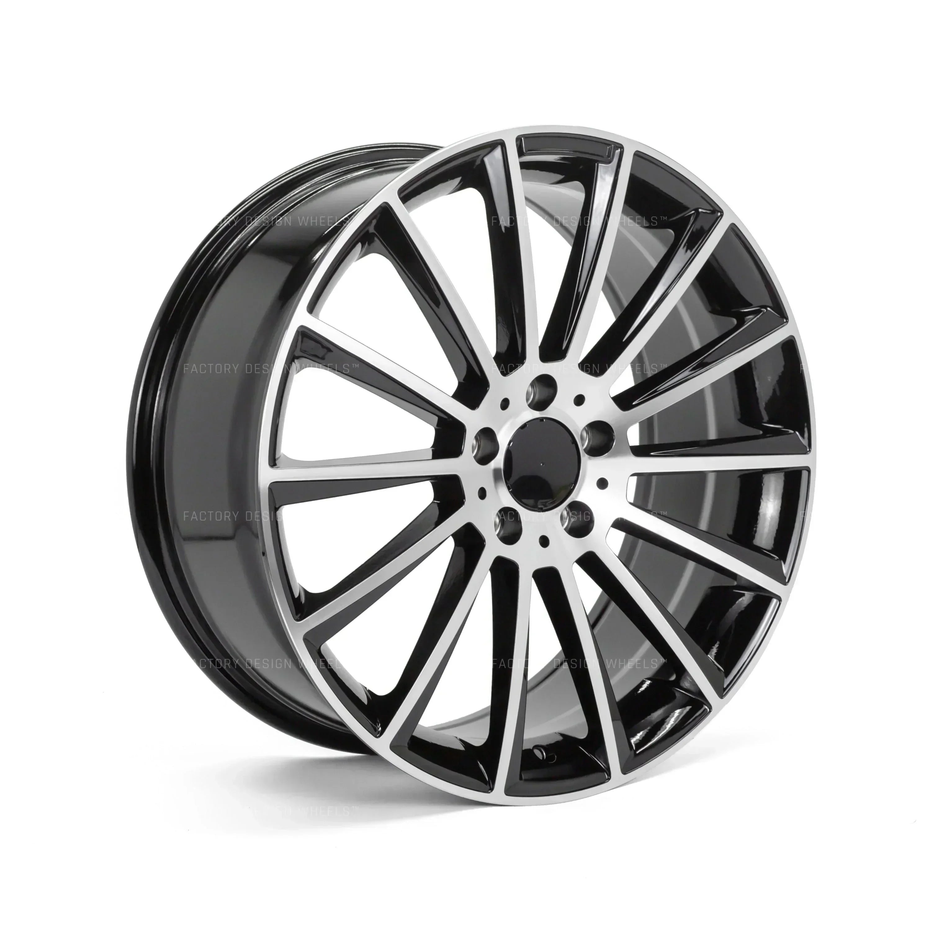 22x10" AMG Multispoke Style Black Machined Face Wheels - Fits Mercedes GL, GLS Class - Ultra Speed Wheel