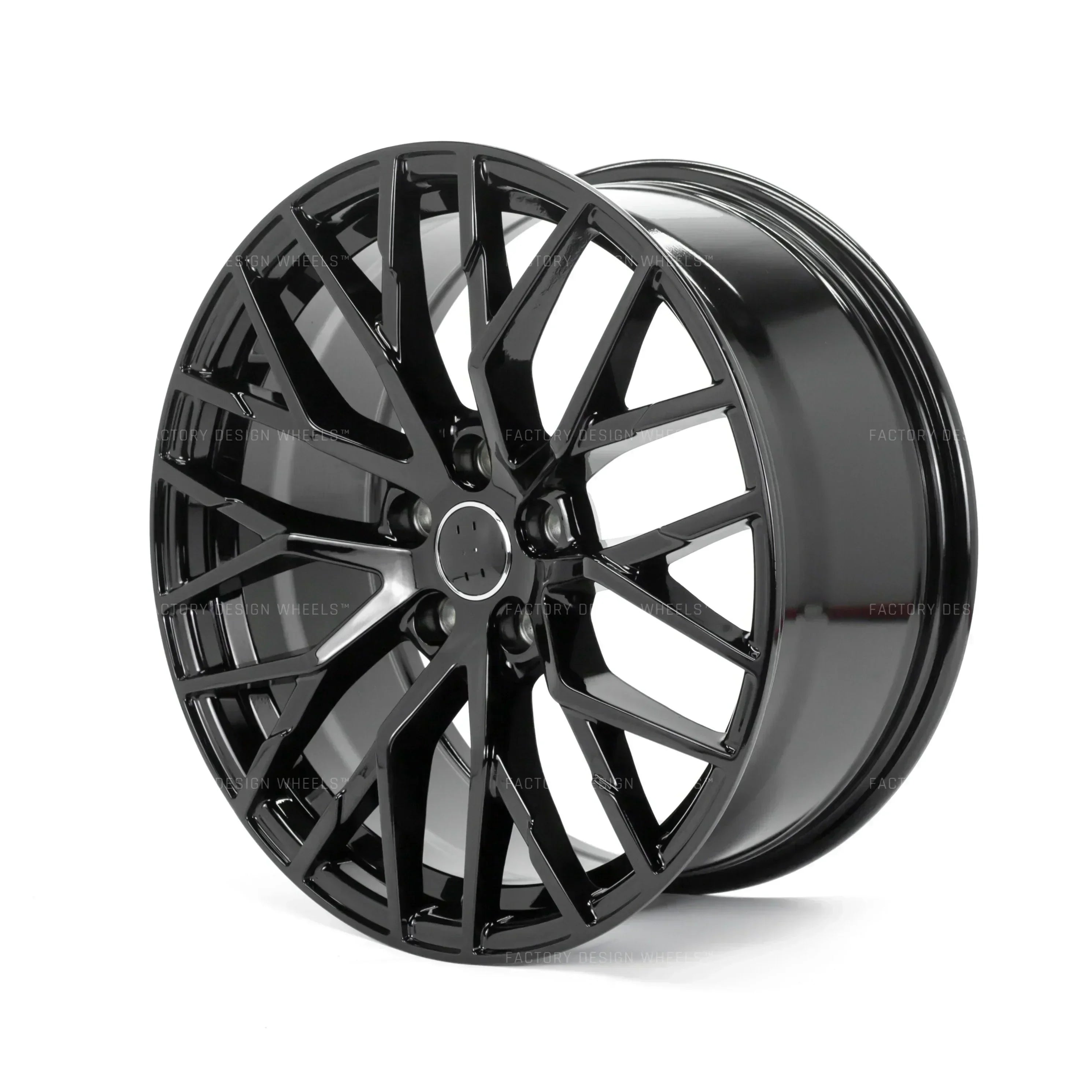 22x9.5" R8 Style Gloss Black Wheels - Fits Audi A6/A7/A8, Q7/Q8, E-Tron & S/RS Models - Ultra Speed Wheel