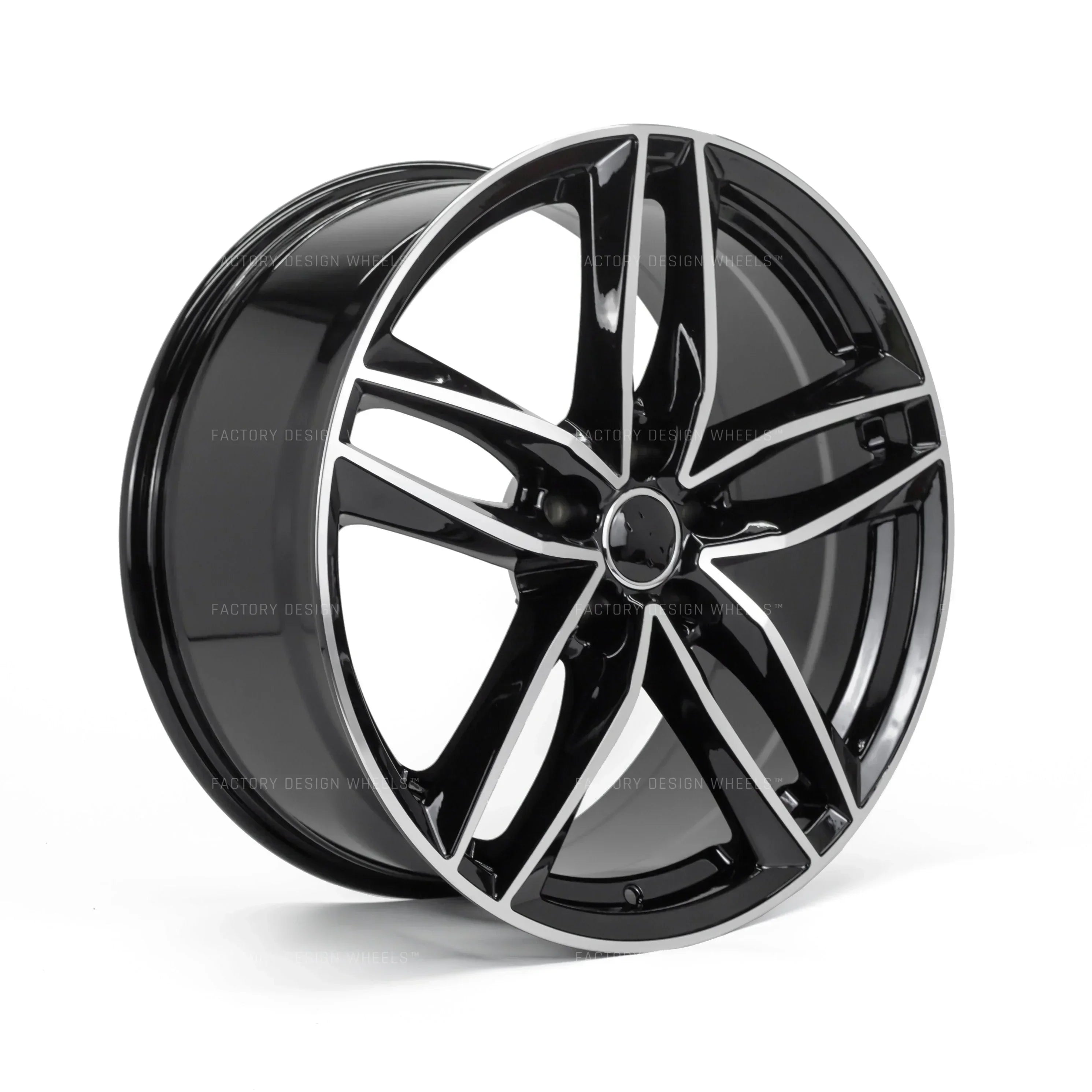 20x9" S7 Style Black Machined Face Wheels - Fits Audi A3/A4/A5/A6/A7/A8, Q5/Q7/Q8, E-Tron & S/RS Models - Ultra Speed Wheel