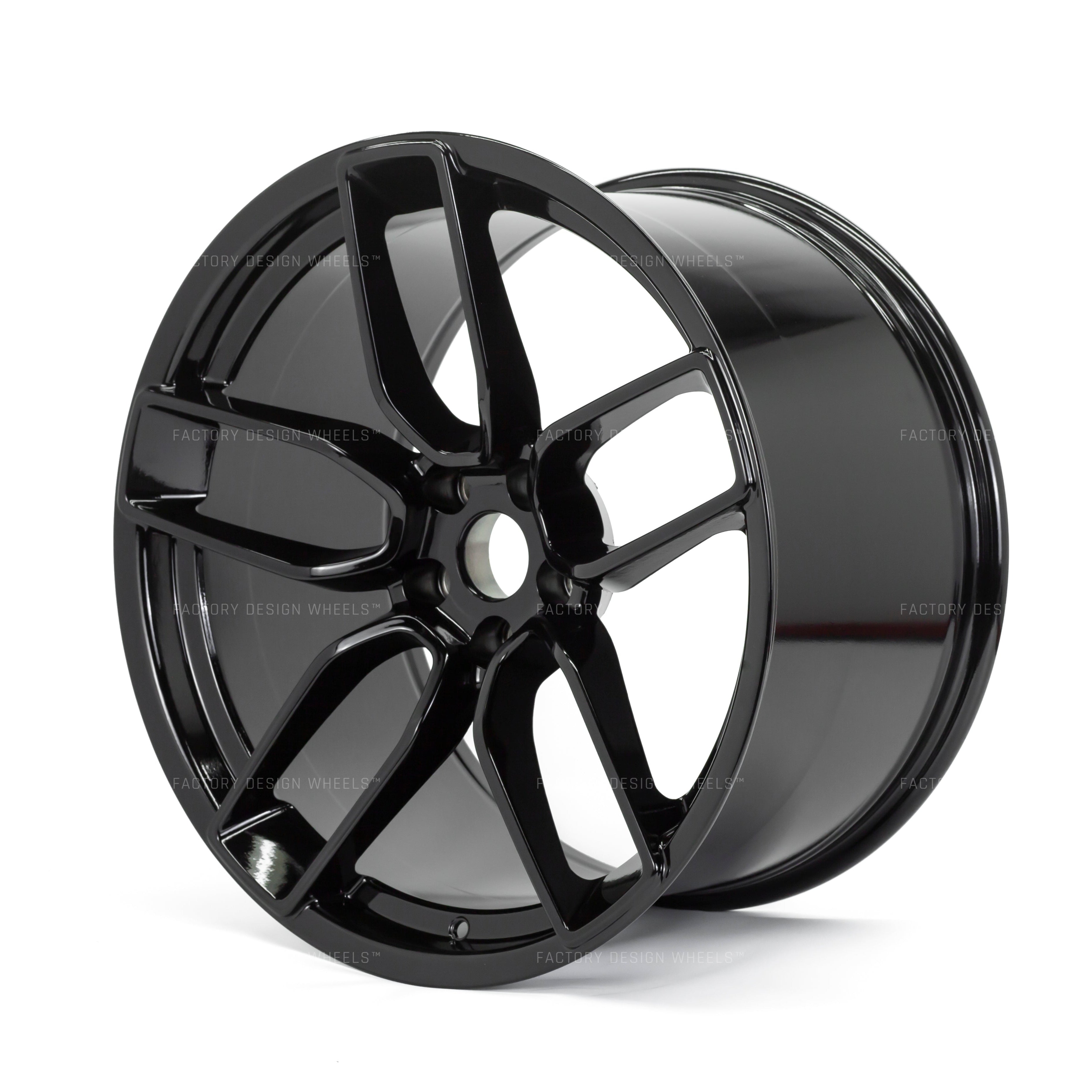 20x9.5"/20x11" Hellcat Style Gloss Black Wheels - Fits Dodge Challenger & Charger Models (Narrow Body)