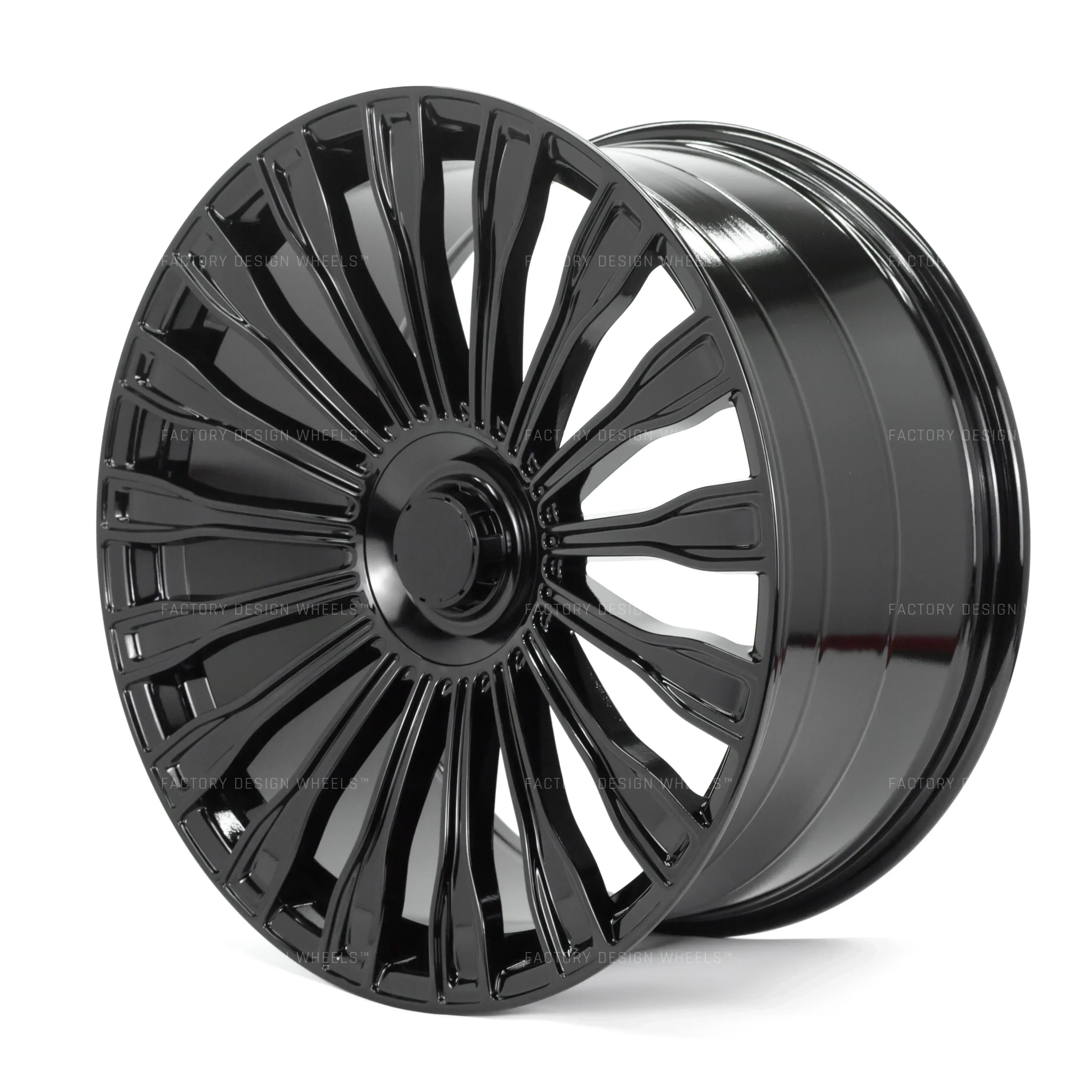 22x10.5" Maybach Style Gloss Black Wheels - Fits Mercedes GL, GLS Class - Ultra Speed Wheel