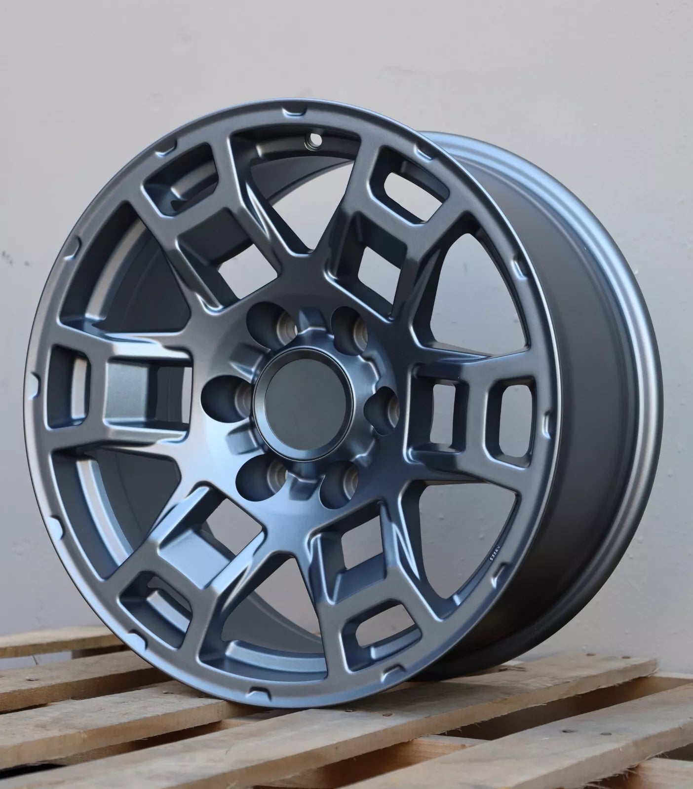 17x9(+0mm)" 2021 Pro Style Matte Gunmetal Wheels - Fits Toyota TRD Tacoma, 4Runner, FJ Cruiser, Sequoia, Tundra, Lexus GX460/GX470