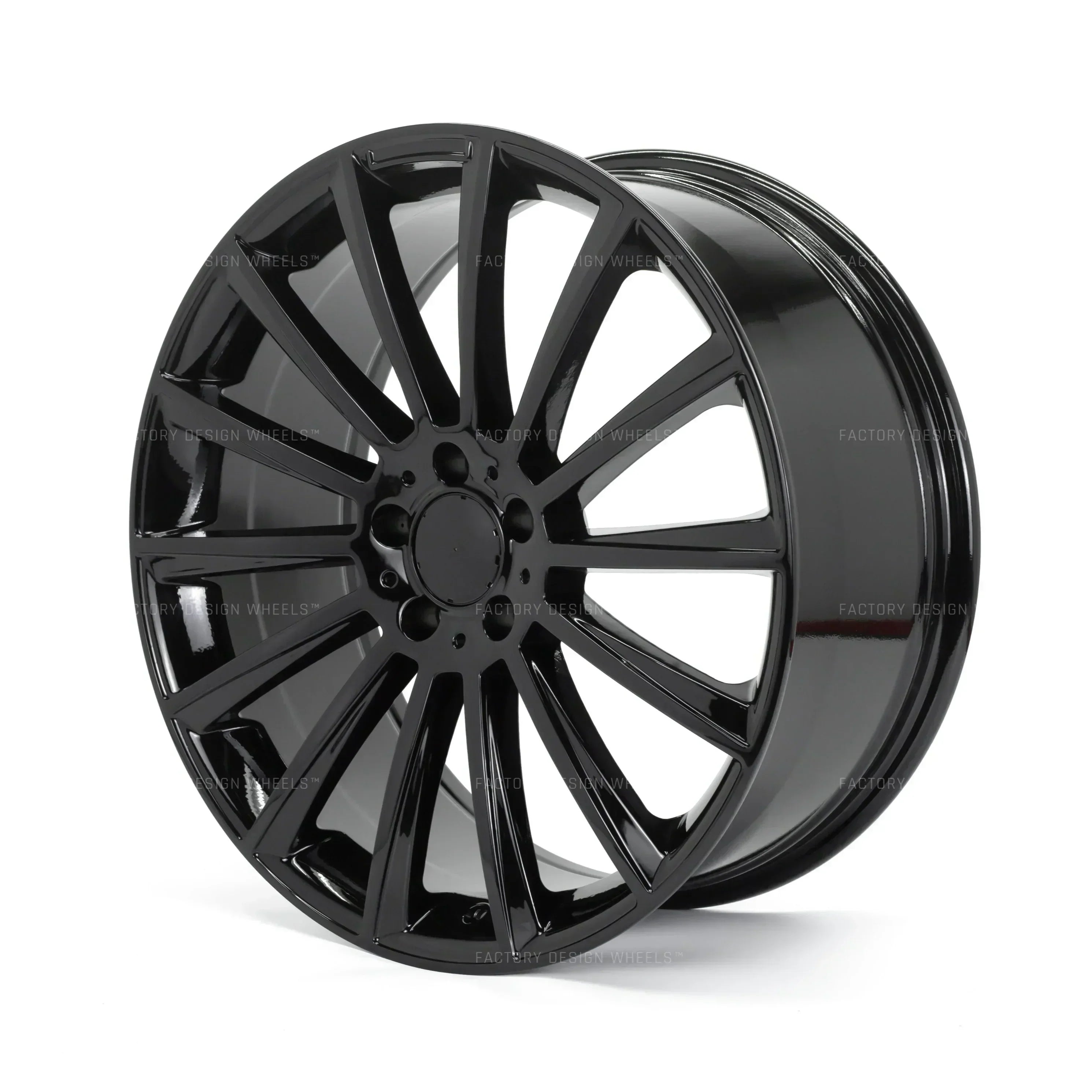 22x10" AMG Multispoke Style Gloss Black Wheels - Fits Mercedes GL, GLS Class - Ultra Speed Wheel