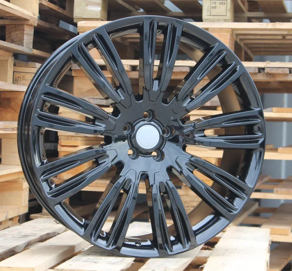22x9.5" Dynamic Style Gloss Black Wheels - Fits Range Rover / Defender / Discovery Models - Ultra Speed Wheel
