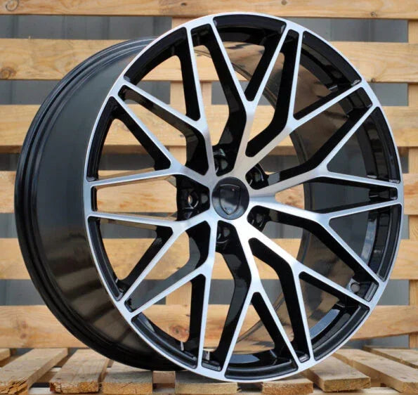 21x9.5"/21x10" RS Style Black Machined Face Wheels - Fit Porsche Macan - Ultra Speed Wheel