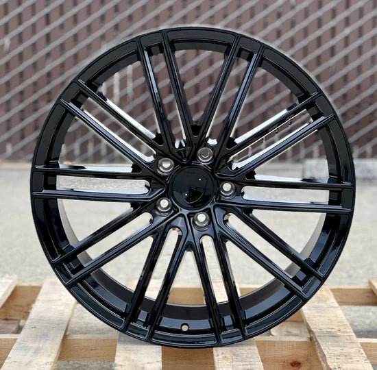 22x10" GTS Coupe Style Gloss Black Wheels - Fit Porsche Cayenne