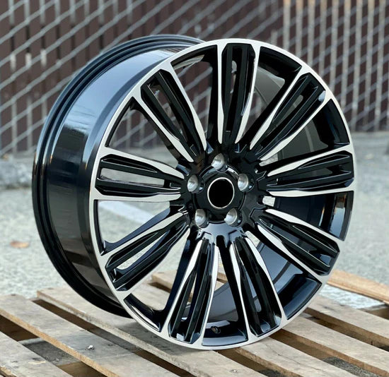 Velar Style - Black Machined Face - Fit Range Rover Sport SVR HSE Autobiography Discovery LR3 LR4 Evoque Vela