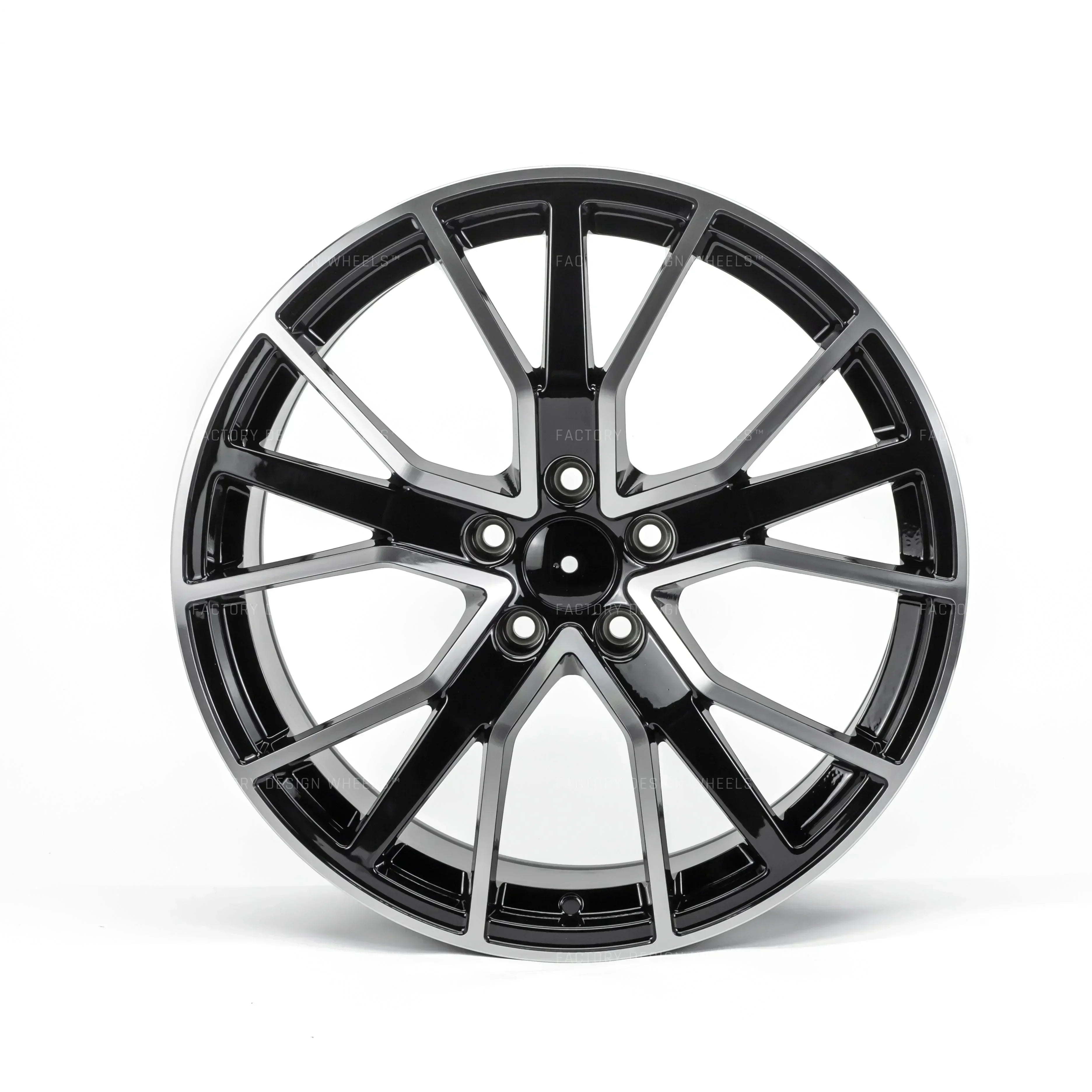 22x10" SQ7 Style Black Machined Face Wheels - Fits Audi A6/A7/A8, Q7/Q8, E-Tron & S/RS Models - Ultra Speed Wheel