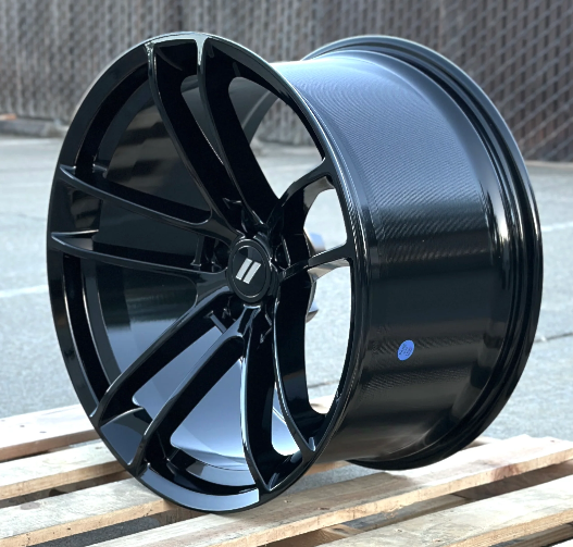 20x11" SRT Split Style Gloss Black Wheels - Fits Dodge Challenger & Charger Models (Wide Body)