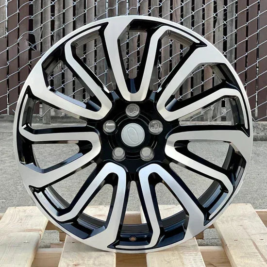 20x9.5" Autobiography Style Black Machined Face Wheels - Fits Range Rover / Defender / Discovery Models - Ultra Speed Wheel