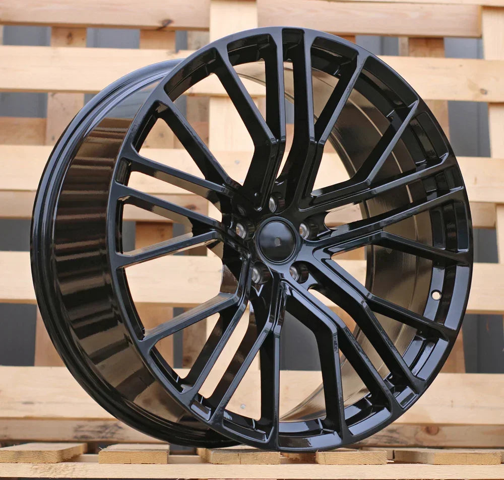 22x9.5" Y-Design Style Gloss Black Wheels - Fits Audi A6/A7/A8, Q7/Q8, E-Tron & S/RS Models - Ultra Speed Wheel