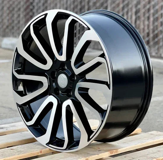 20x9.5" Autobiography Style Black Machined Face Wheels - Fits Range Rover / Defender / Discovery Models - Ultra Speed Wheel