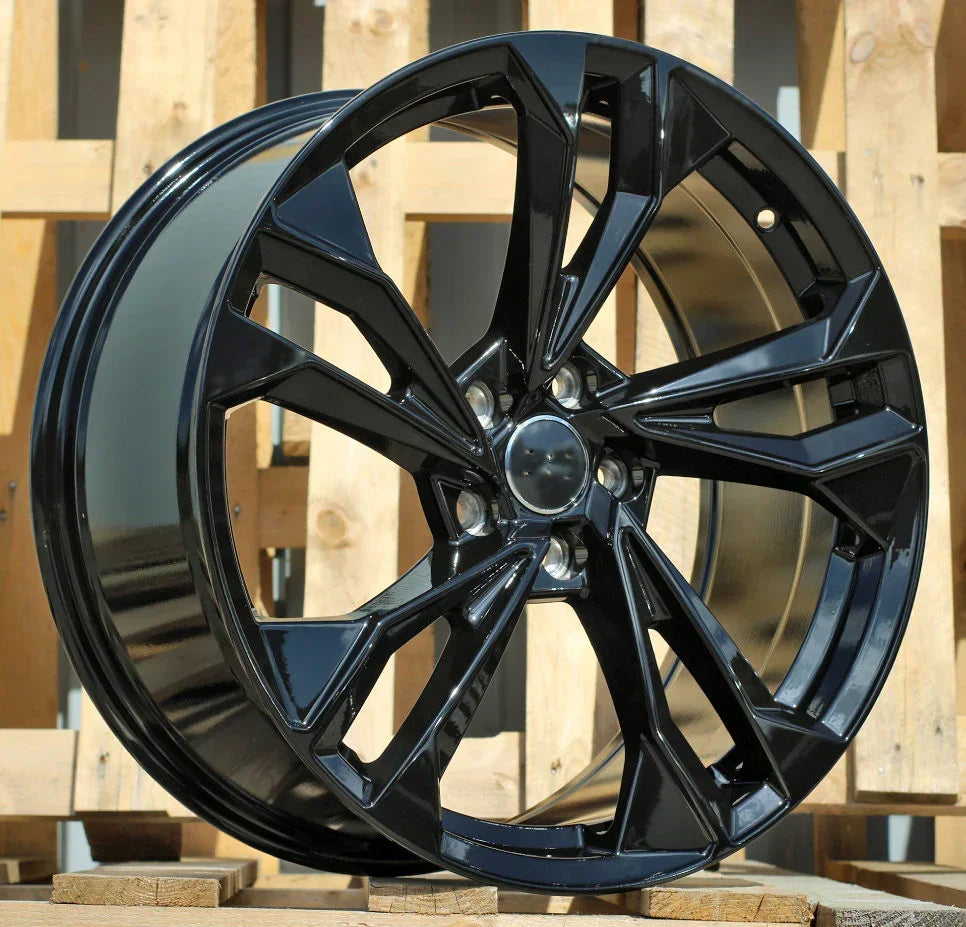 20x9" S5 Style Gloss Black Wheels - Fits Audi A3/A4/A5/A6/A7/A8, Q5/Q7/Q8, E-Tron & S/RS Models - Ultra Speed Wheel