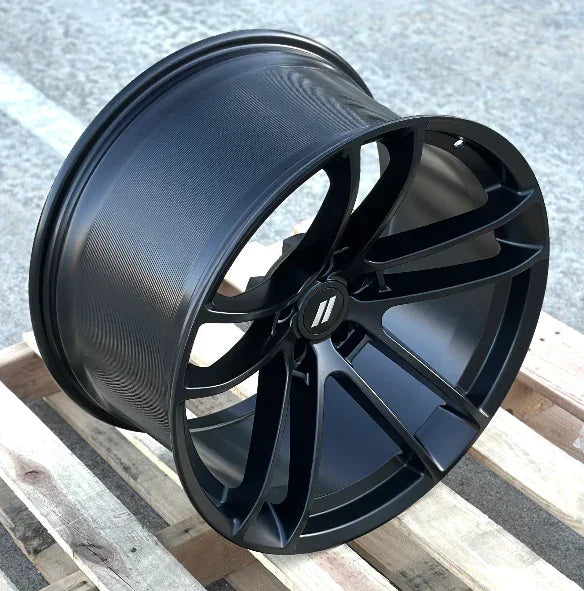 20x11" SRT Split Style Matte Black Wheels - Fits Dodge Challenger & Charger Models (Wide Body) - Ultra Speed Wheel