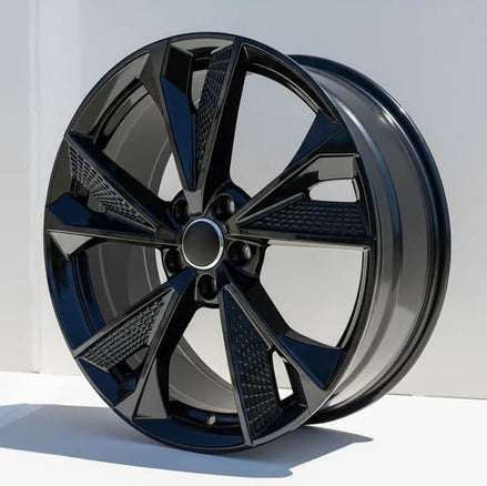 18x8" RS7 Style Gloss Black Wheels - Fits Audi A3/A4/A5/A6/A7/A8, Q3/Q5 & S/RS Model