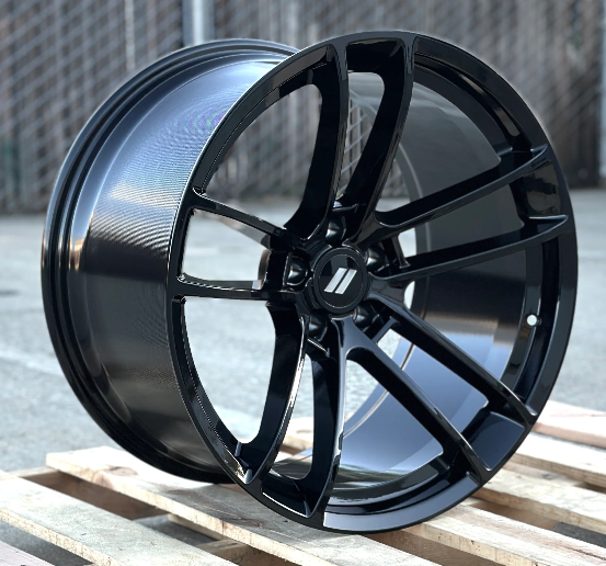 20x11" SRT Split Style Gloss Black Wheels - Fits Dodge Challenger & Charger Models (Wide Body)