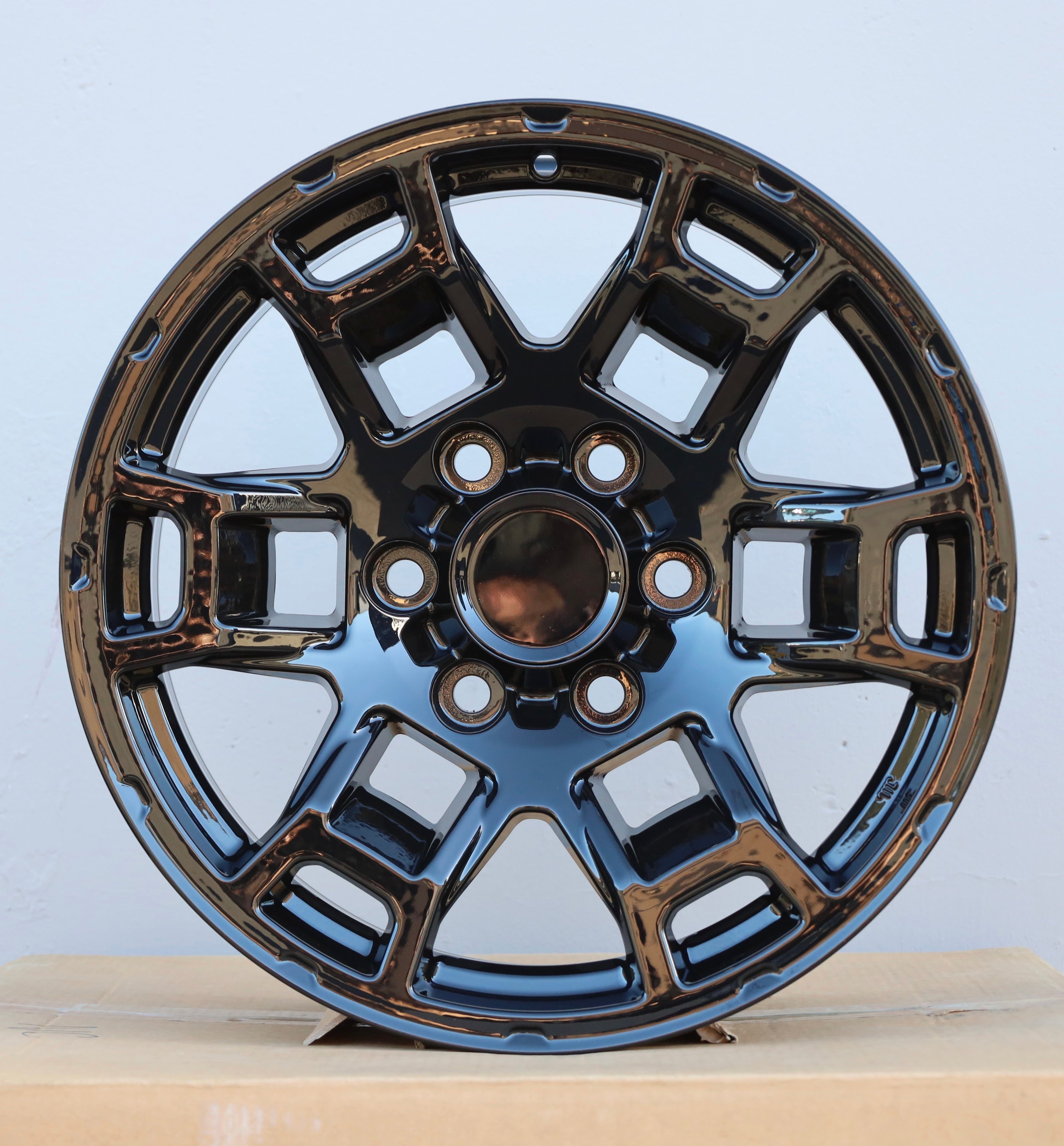 17x9" 2021 Pro Style Gloss Black Wheels - Fits Toyota TRD Tacoma, 4Runner, FJ Cruiser, Sequoia, Tundra, Lexus GX460/GX470