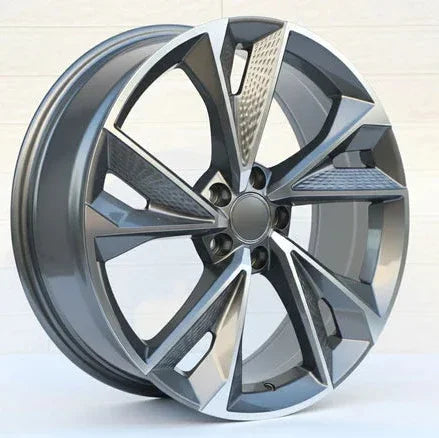 19x8.5" RS7 Style Gunmetal Machined Face Wheels - Fits Audi A3/A4/A5/A6/A7/A8, Q5/Q7, E-Tron & S/RS Models - Ultra Speed Wheel