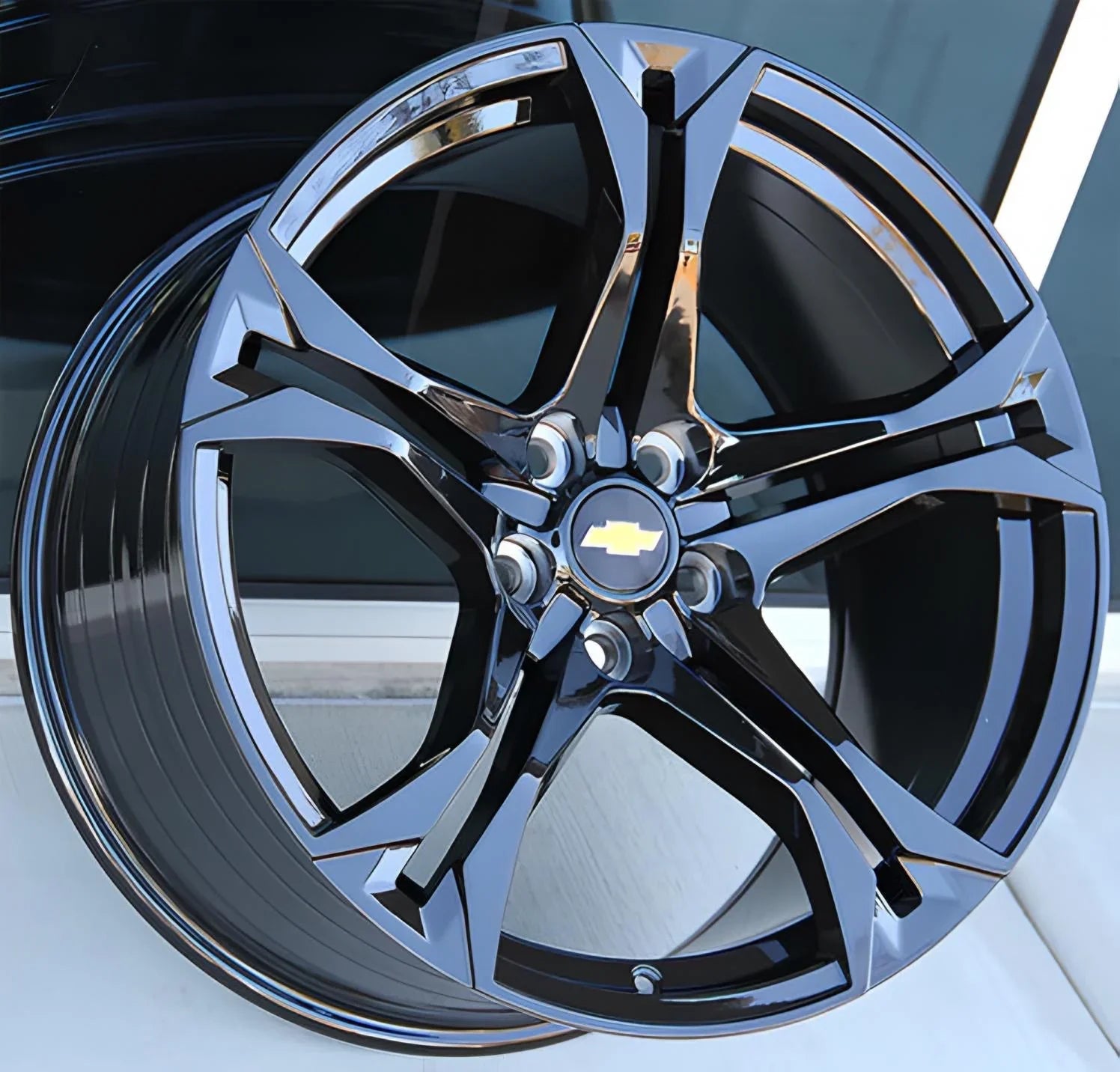 20x10"/20x11" 1LE Split Style Gloss Black Wheels - Fits Chevy Camaro - Ultra Speed Wheel